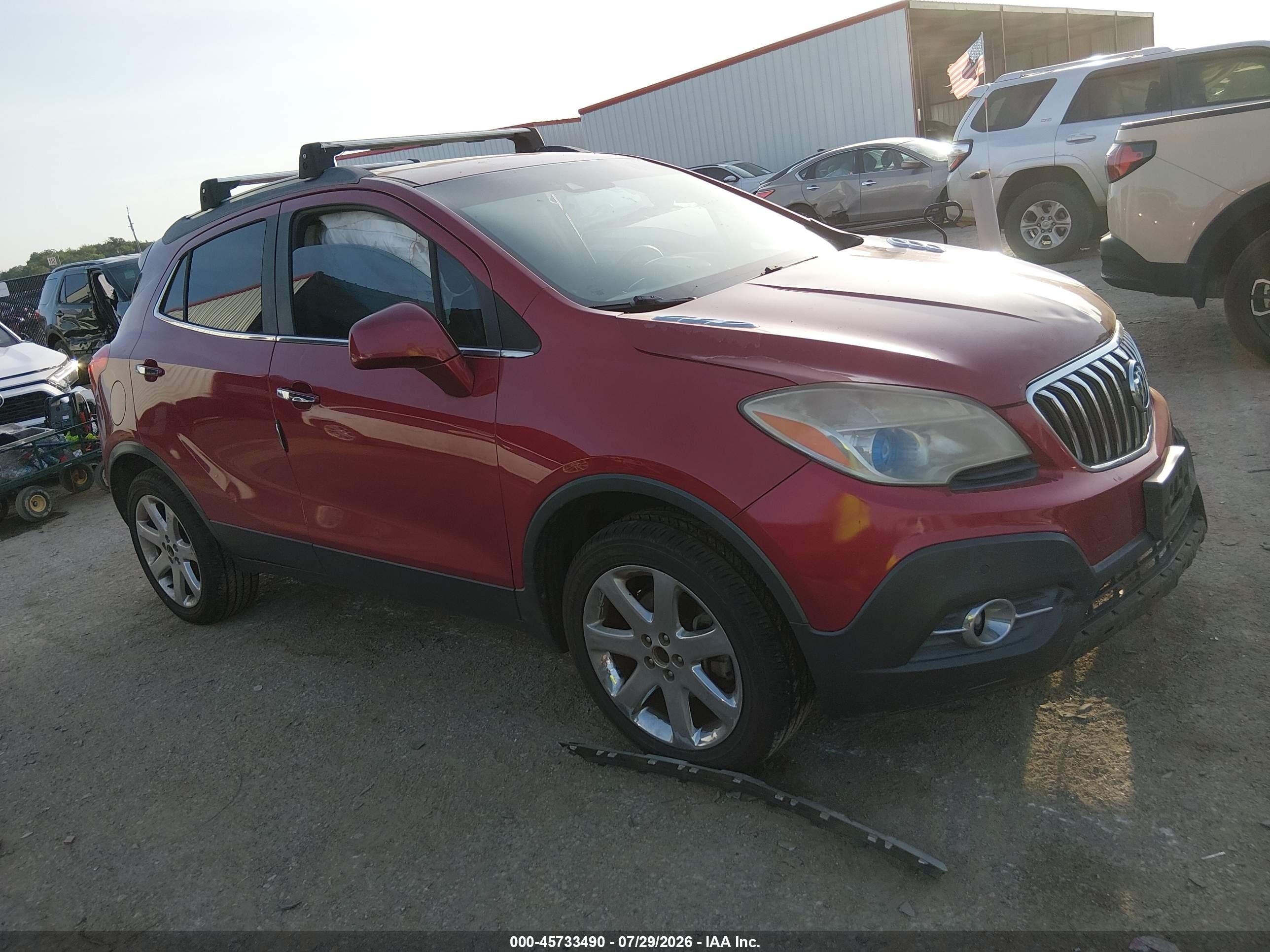 2013 Buick Encore Premium, VIN KL4CJHSBXDB211167 — Бок