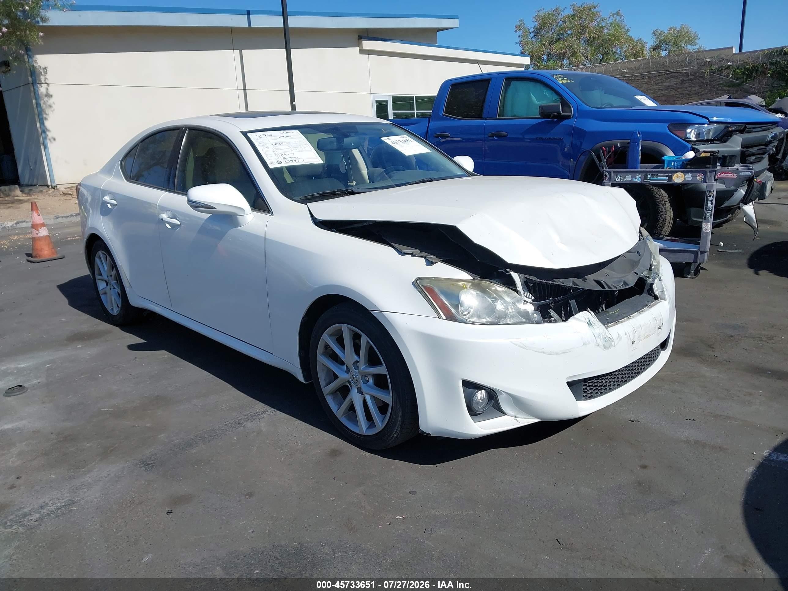 2012 Lexus IS 250, VIN JTHBF5C2XC5183883 — Front end
