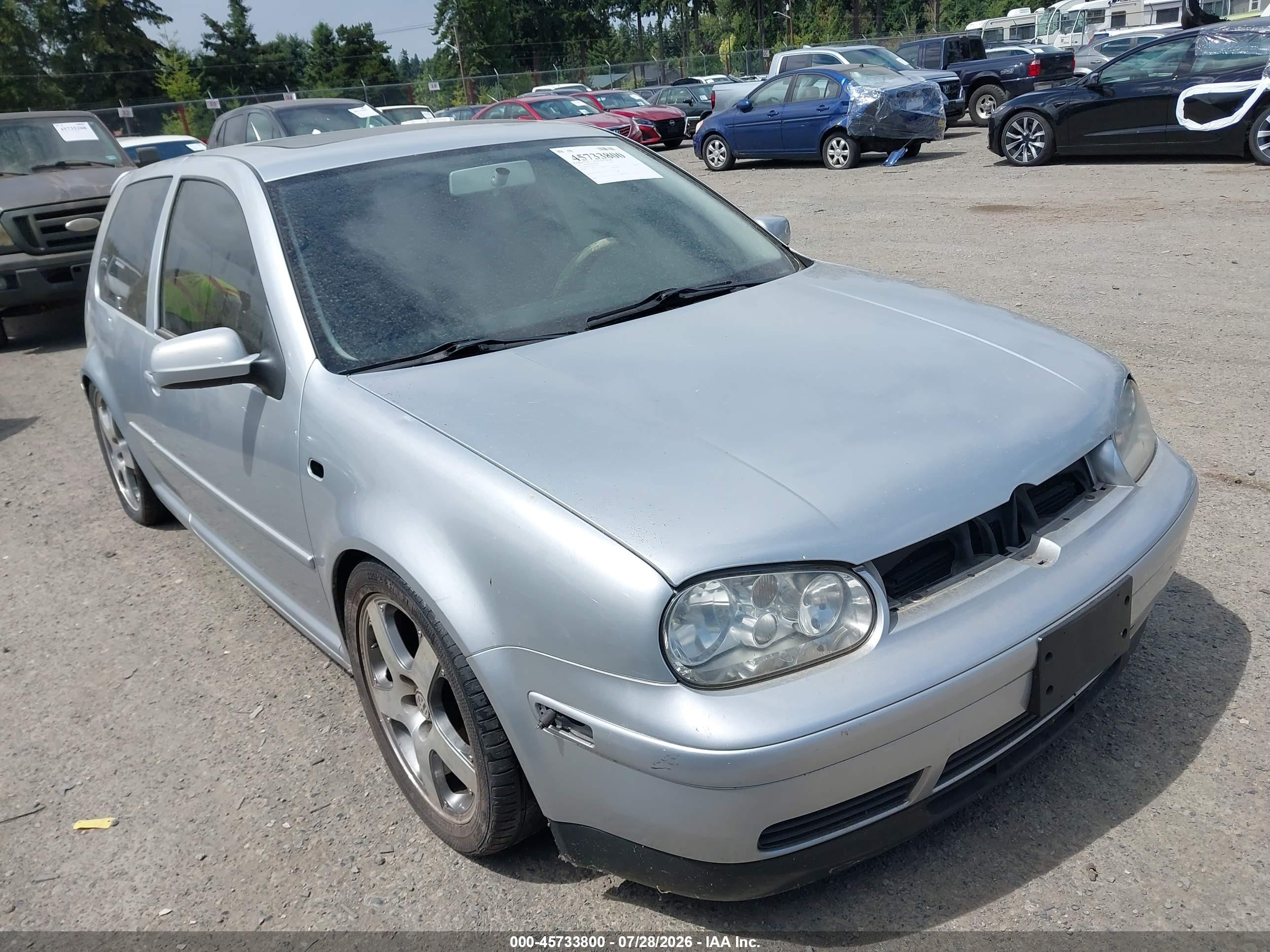2001 Volkswagen Golf GTI GLS, VIN 9BWDD61J414077423 — Normal wear
