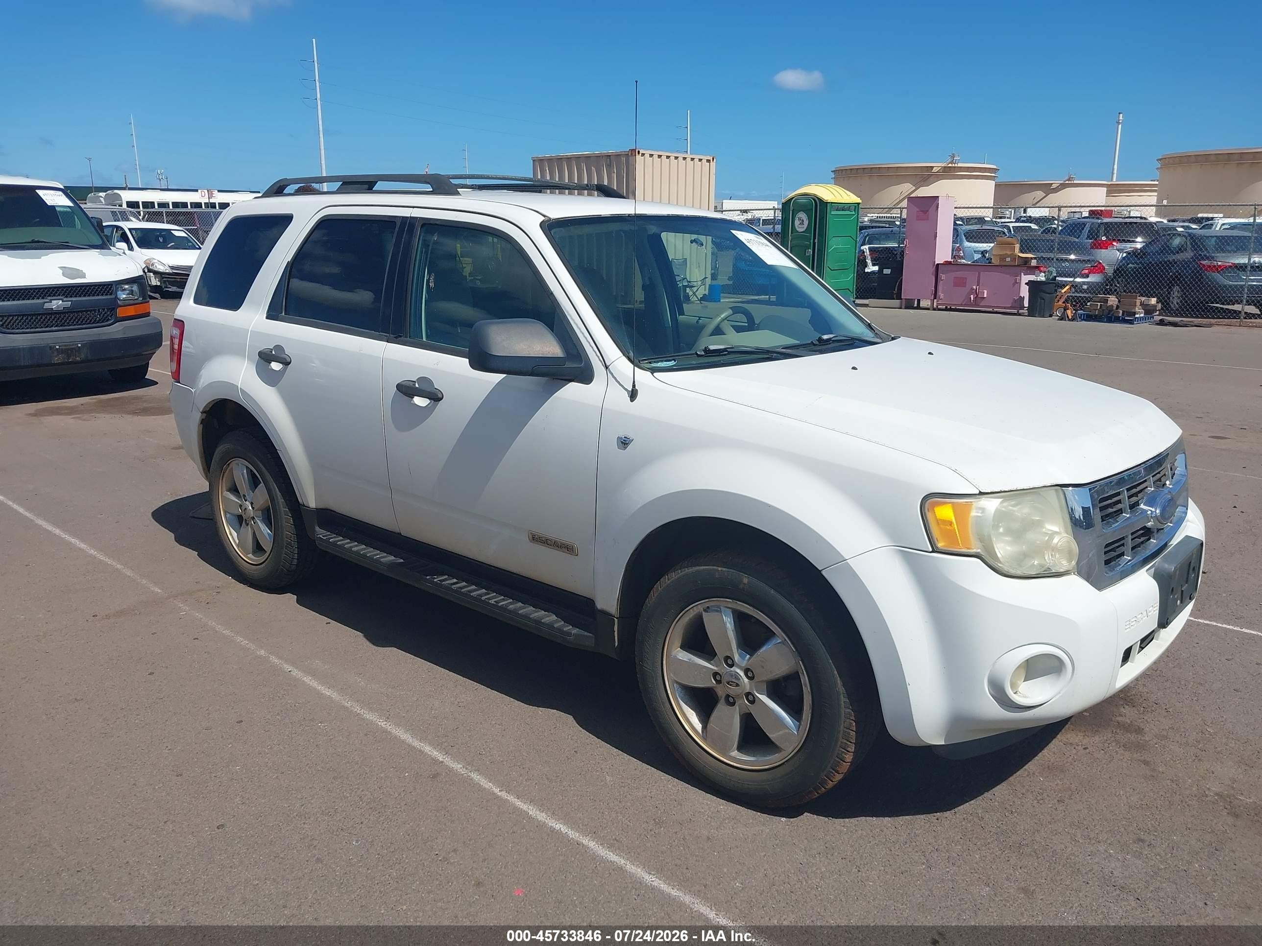 2008 Ford Escape XLT, VIN 1FMCU03138KA76412 — Обычный износ