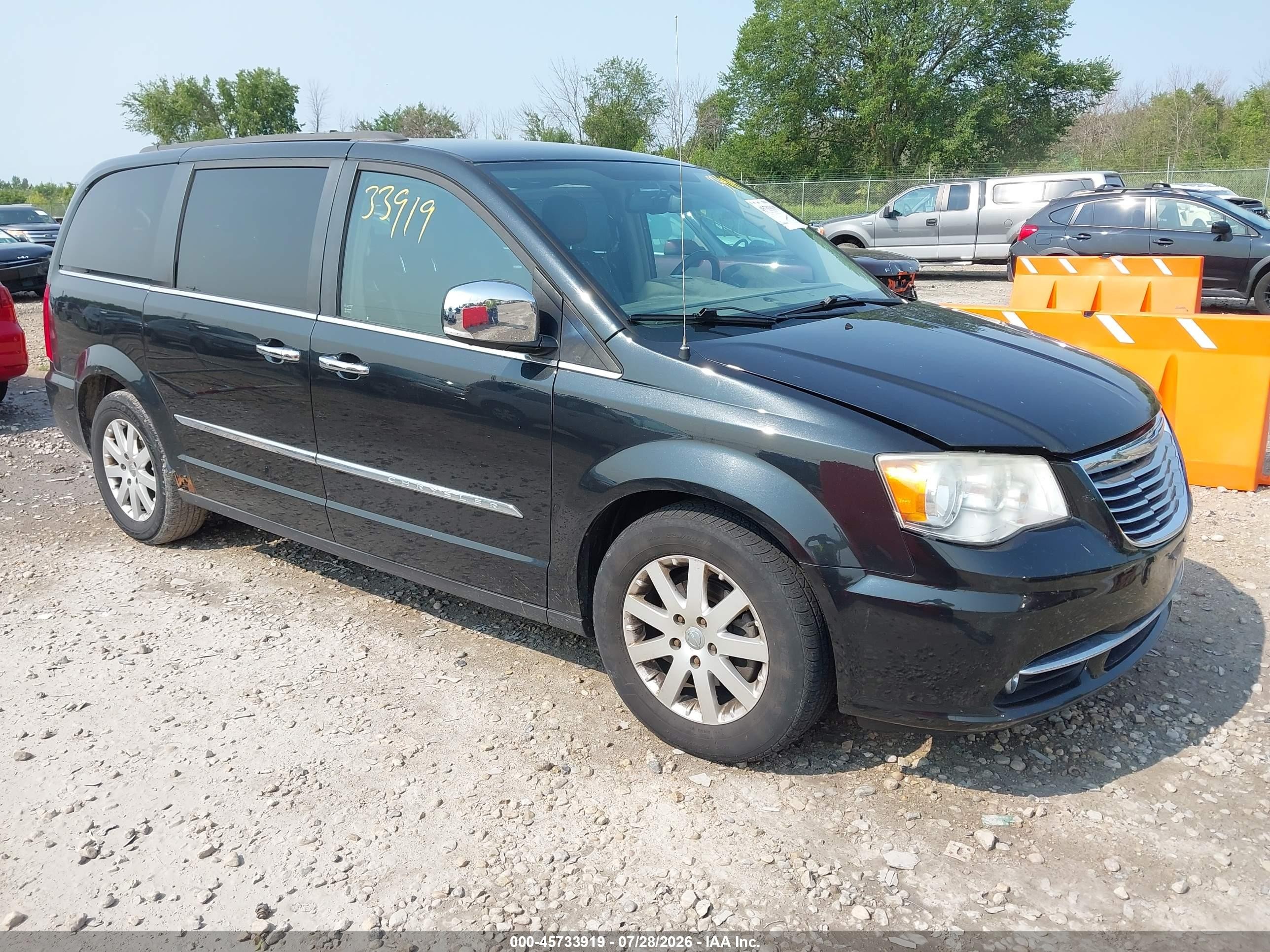 2012 Chrysler Town & Country Touring L, VIN 2C4RC1CG9CR413705 — Rear end