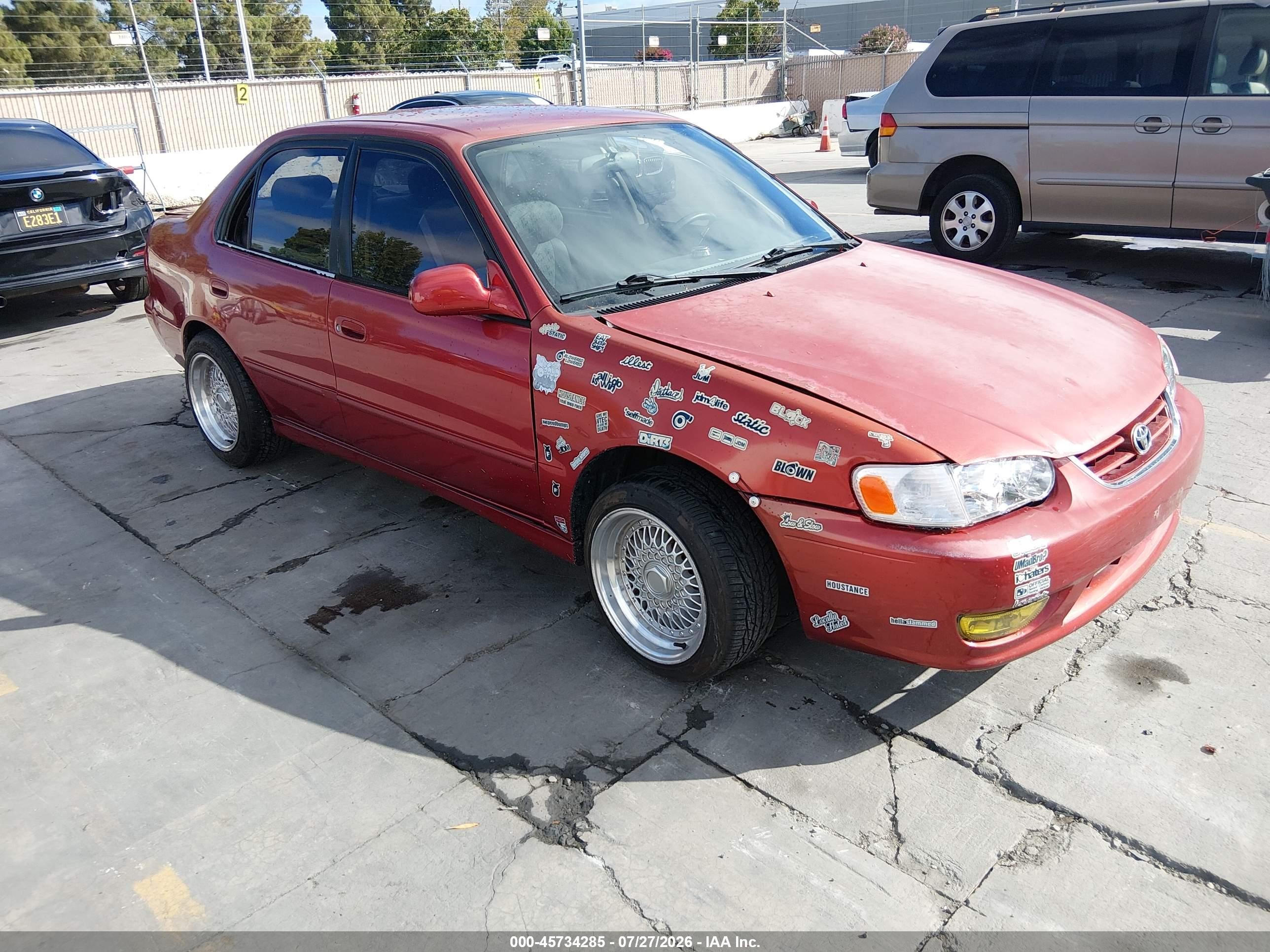2001 Toyota Corolla LE, VIN 1NXBR12E81Z517971 — Normal wear
