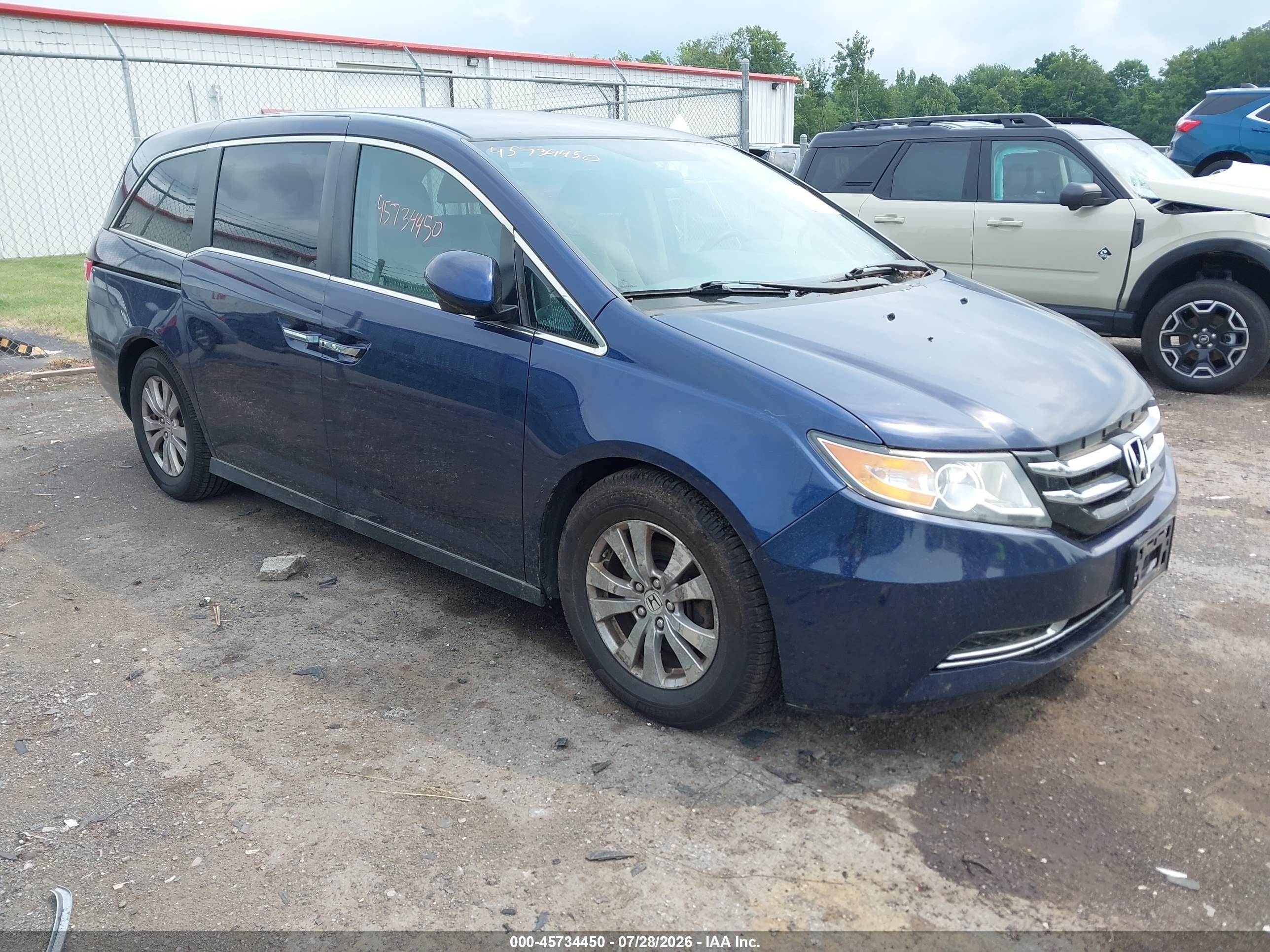 2015 Honda Odyssey EX, VIN 5FNRL5H47FB040251 — Normal wear
