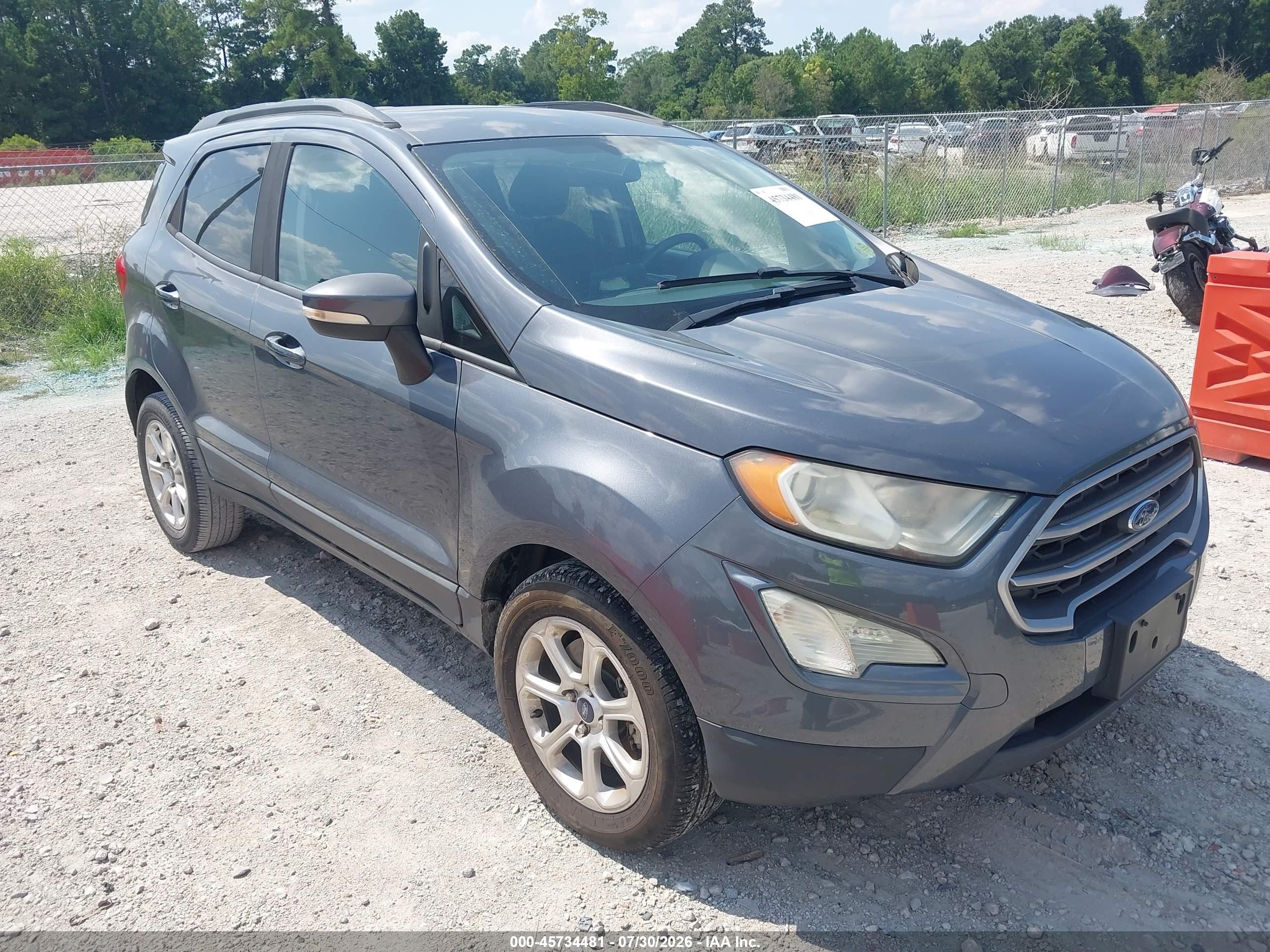 2019 Ford EcoSport SE, VIN MAJ3S2GE1KC287277 — Normal wear