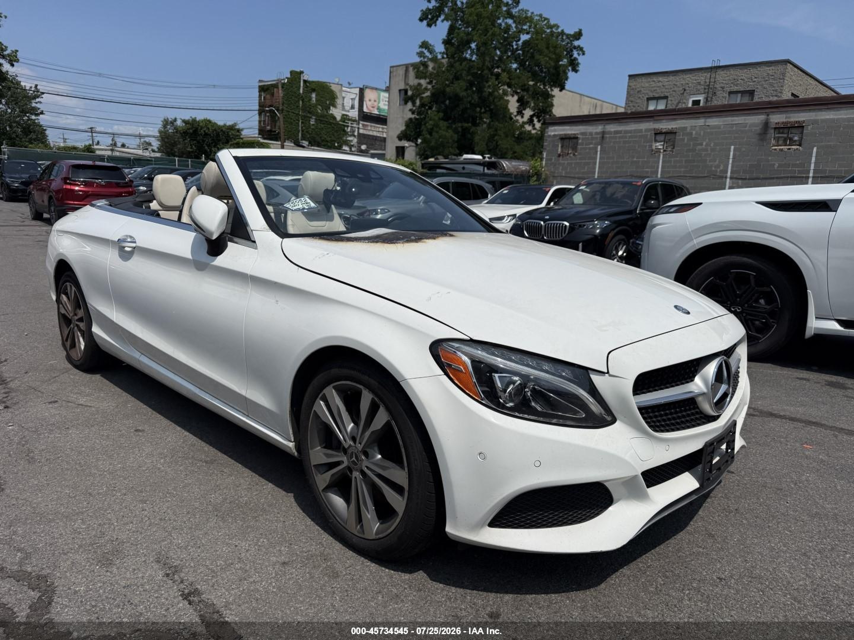 2017 Mercedes-Benz C 300, VIN WDDWK4KB7HF506529 — Engine fire