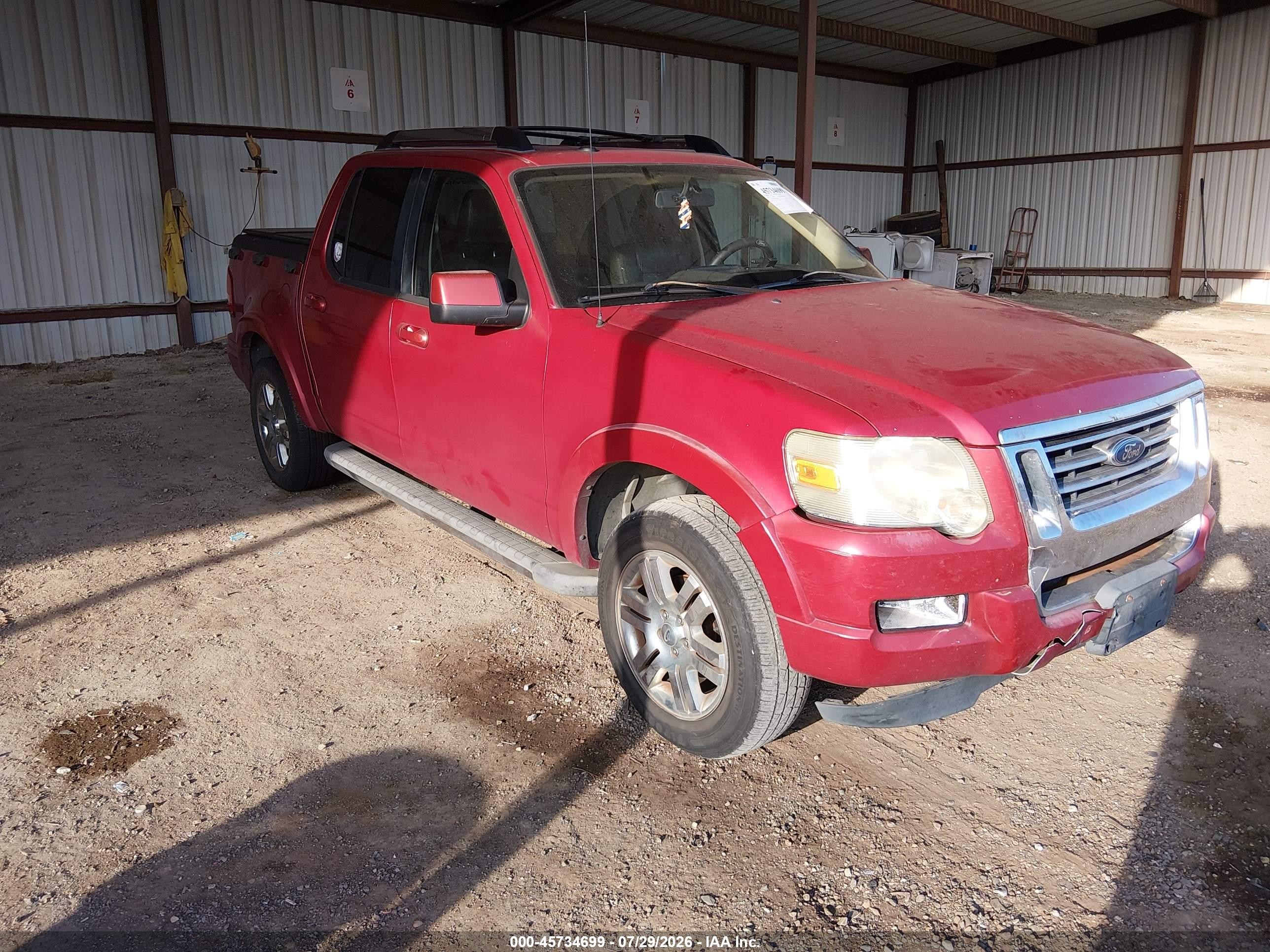 2010 Ford Explorer Sport Trac Limited, VIN 1FMEU3DEXAUA08288 — Normal wear