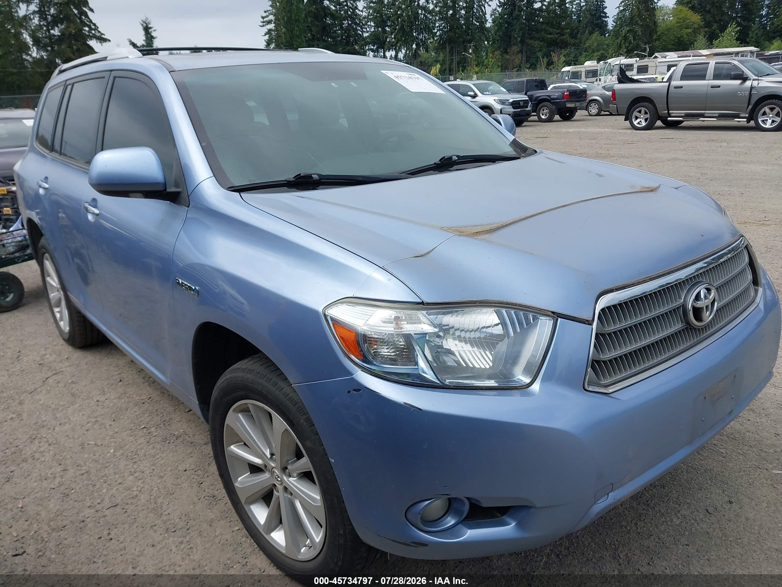 2010 Toyota Highlander Limited, VIN JTEJW3EH2A2045316 — Normal wear