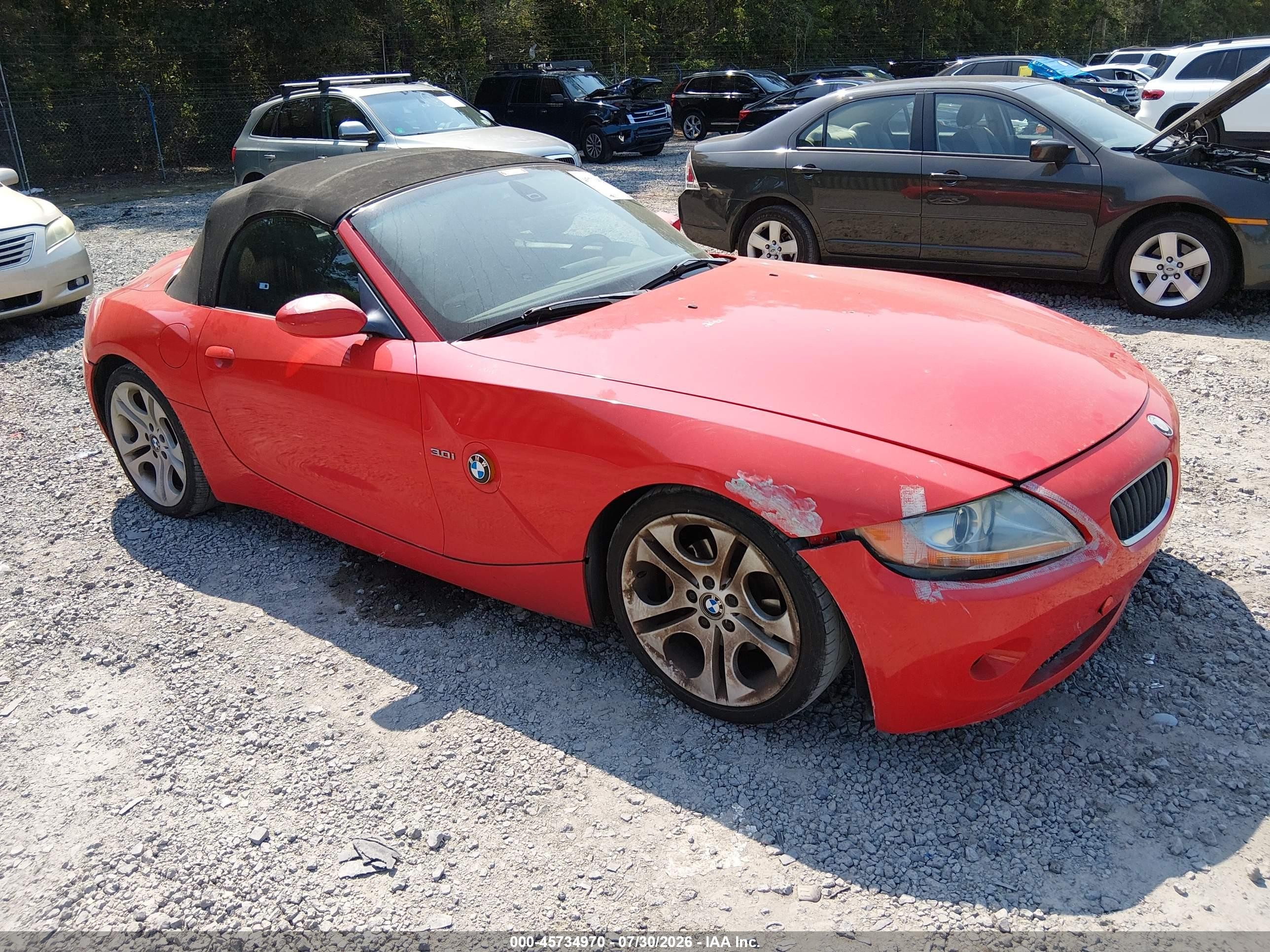 2003 BMW Z4 3.0i, VIN 4USBT53433LU05357 — Normal wear