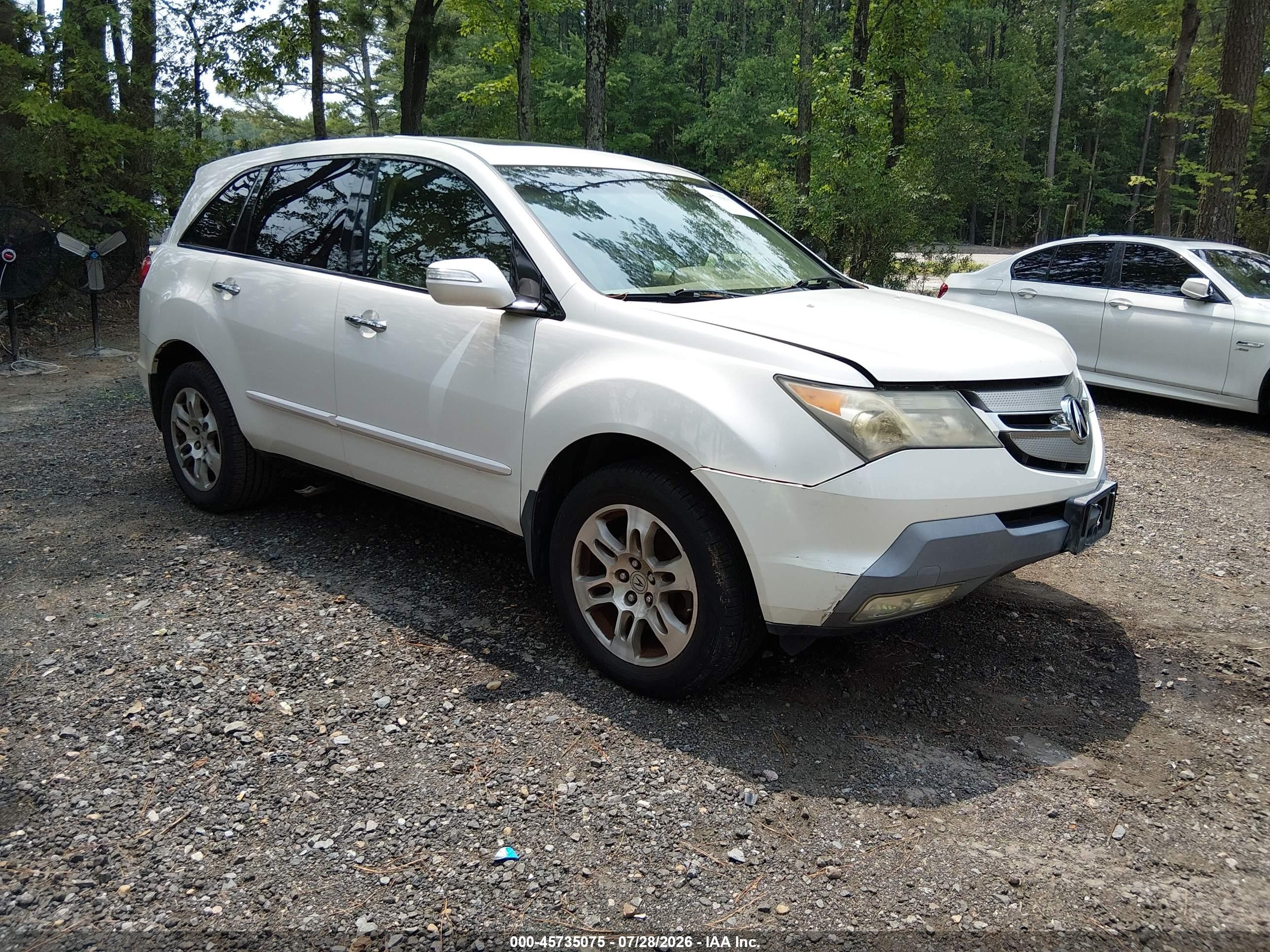 2008 Acura MDX Technology, VIN 2HNYD28318H501644 — Normal wear