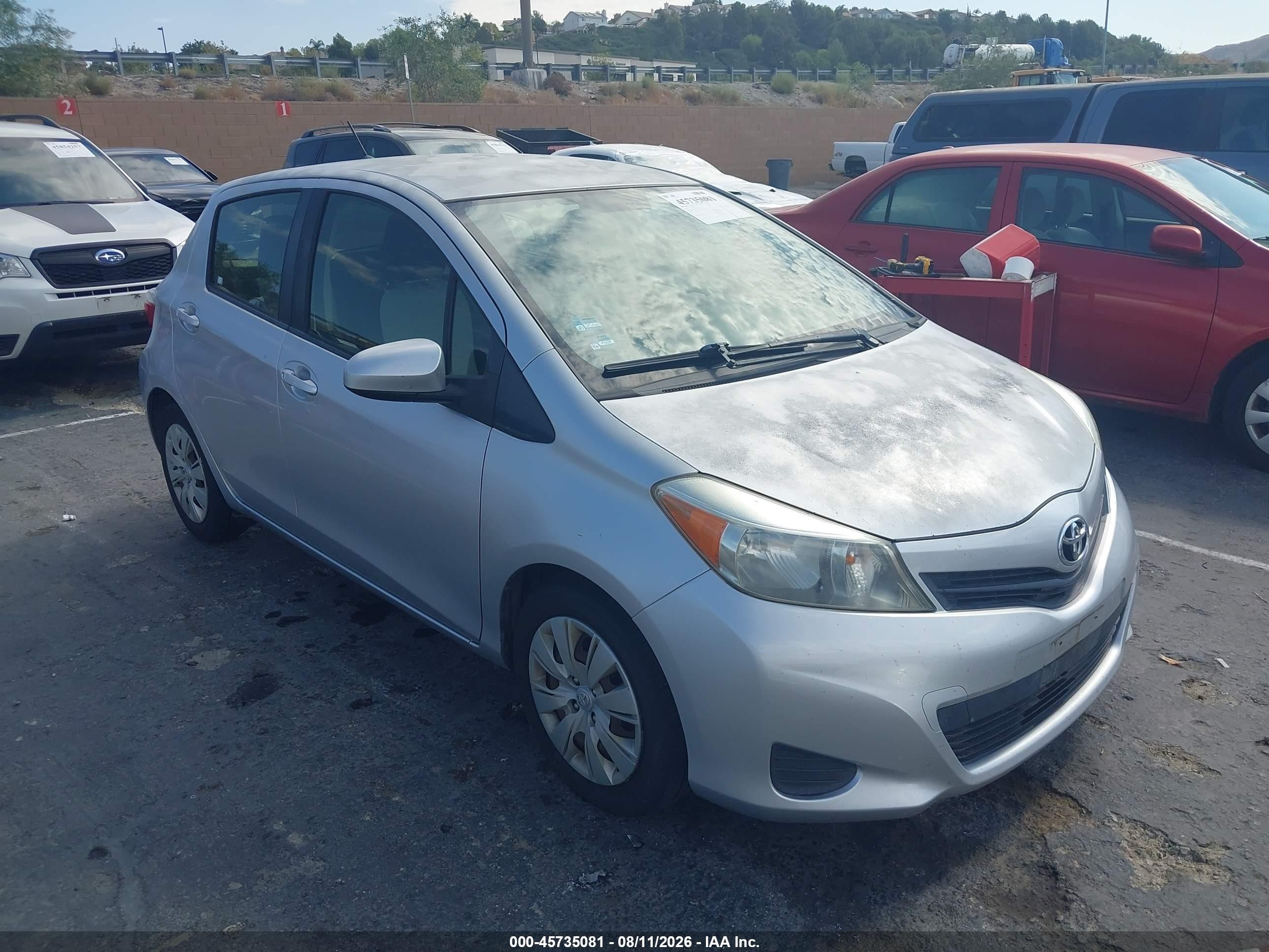 2012 Toyota Yaris LE, VIN JTDKTUD30CD531739 — Normal wear