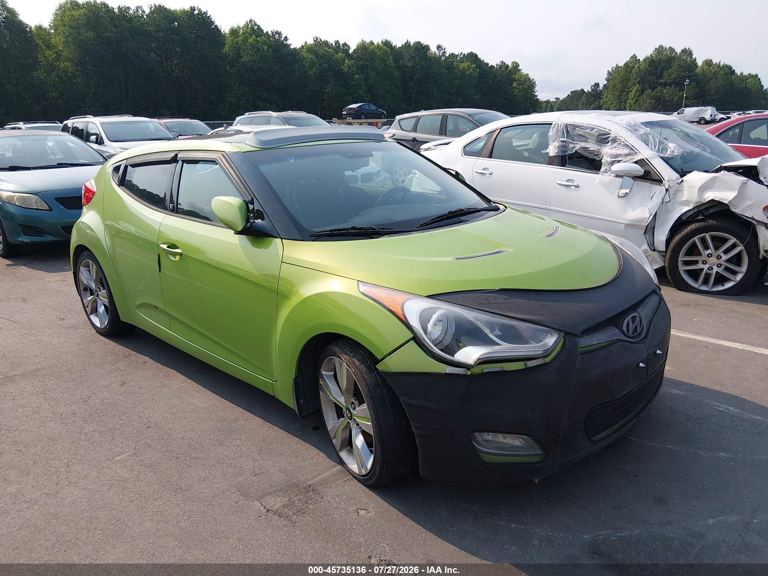 2012 Hyundai Veloster w/Black Int, VIN KMHTC6AD6CU059149 — Normal wear