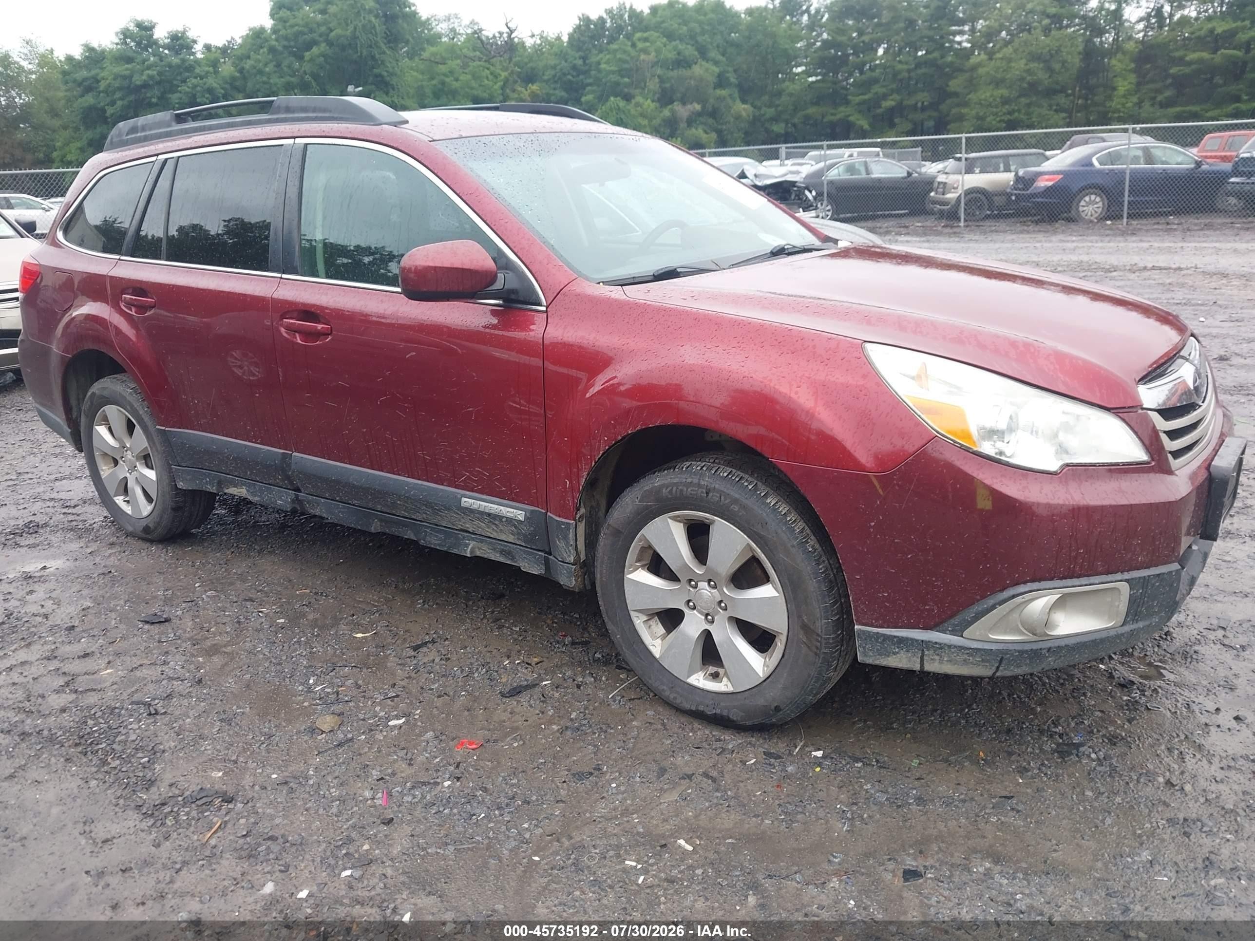 2012 Subaru Outback Prem, VIN 4S4BRBCC1C3207799 — Normal wear