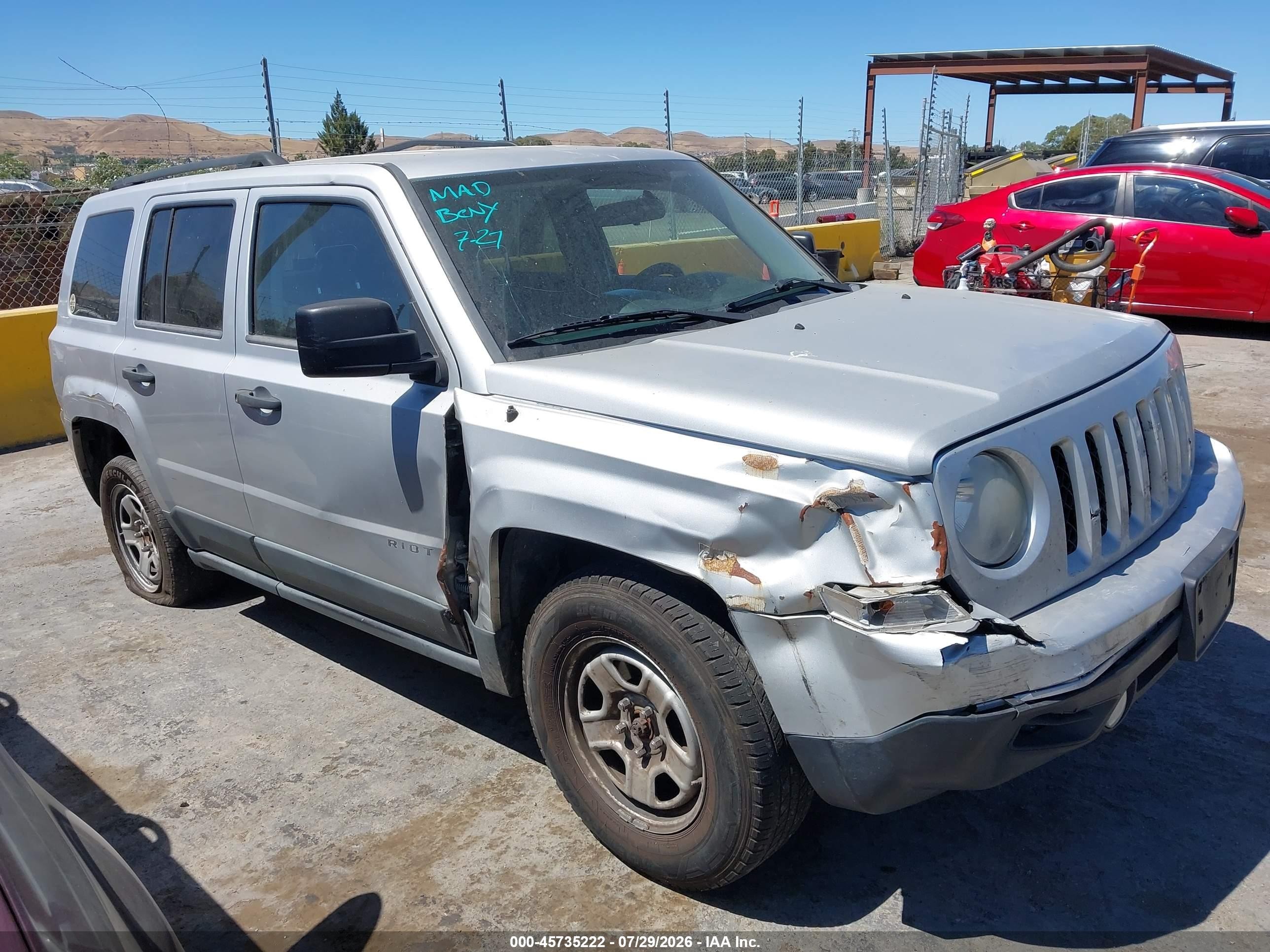 2011 Jeep Patriot Sport, VIN 1J4NT1GA4BD155951 — Normal wear
