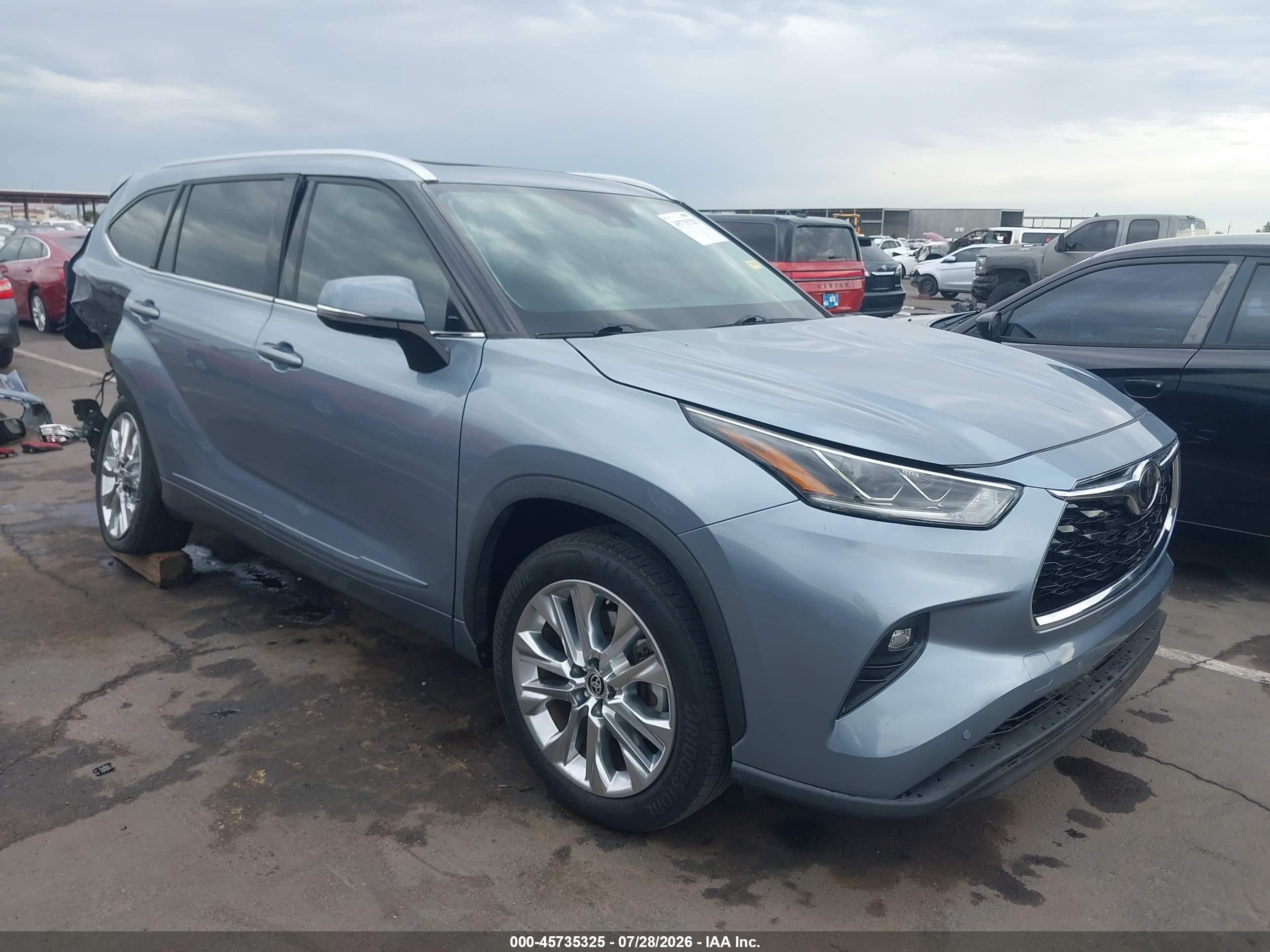 2021 Toyota Highlander Limited, VIN 5TDYZRAH5MS033208 — Rear end