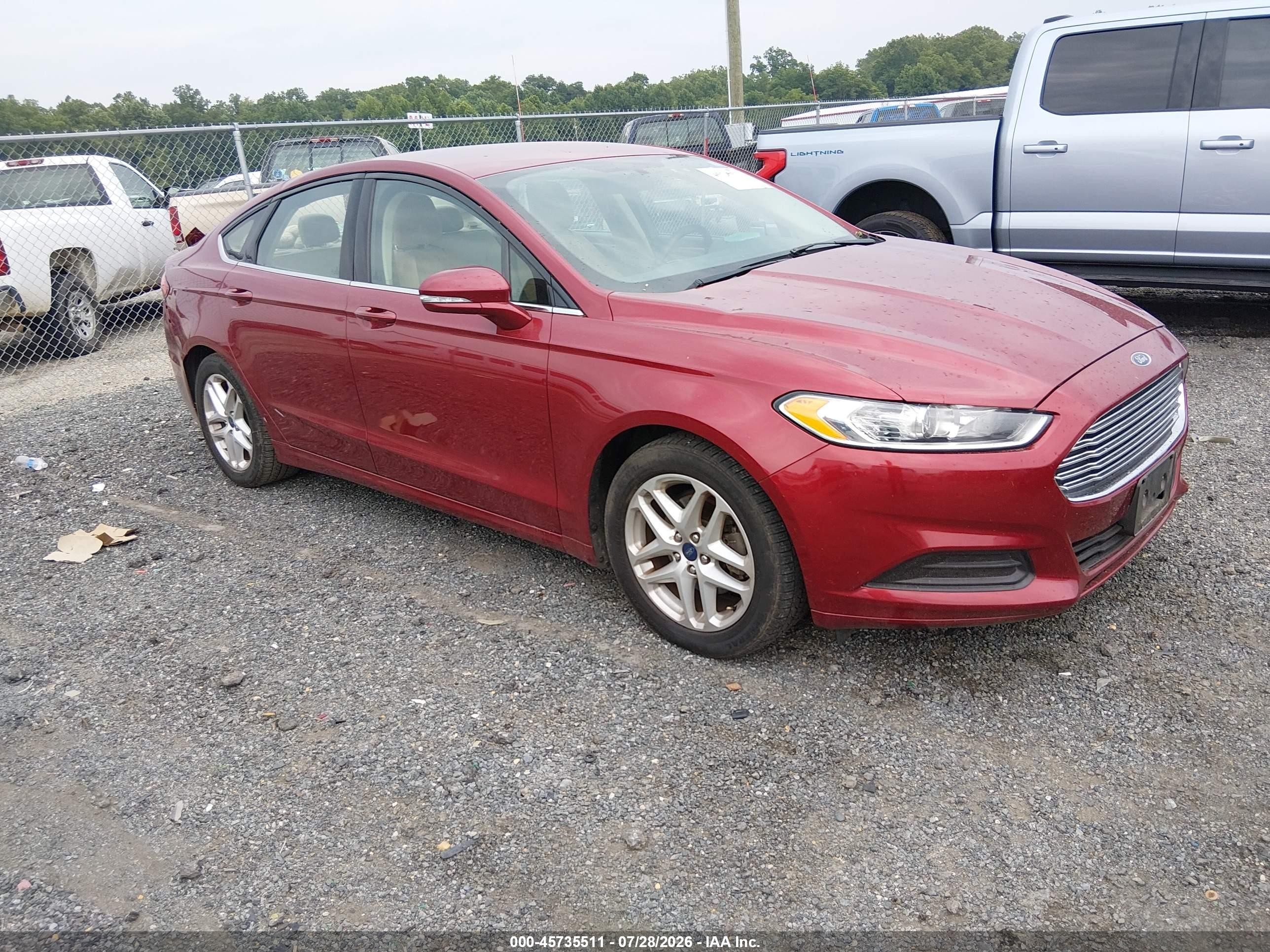 2015 Ford Fusion SE, VIN 3FA6P0HD9FR122089 — Rear end