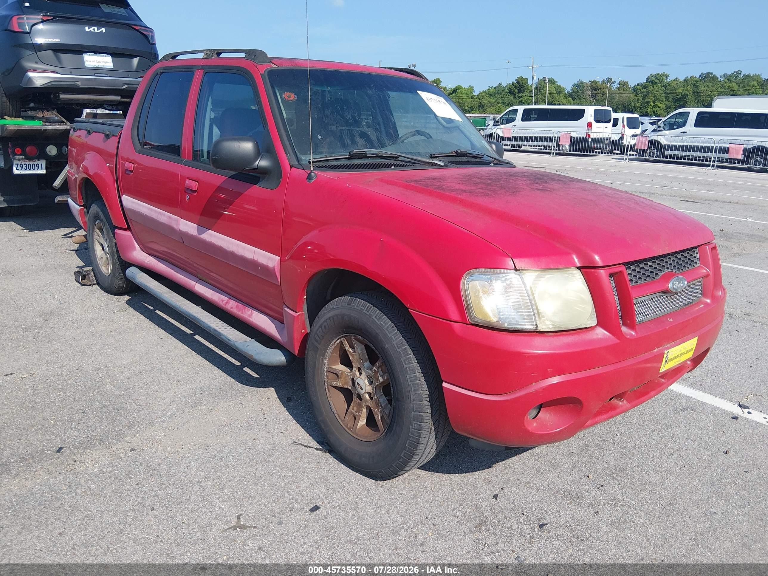 2005 Ford Explorer Sport Trac XLS, VIN 1FMZU67K75UB51807 — Front end