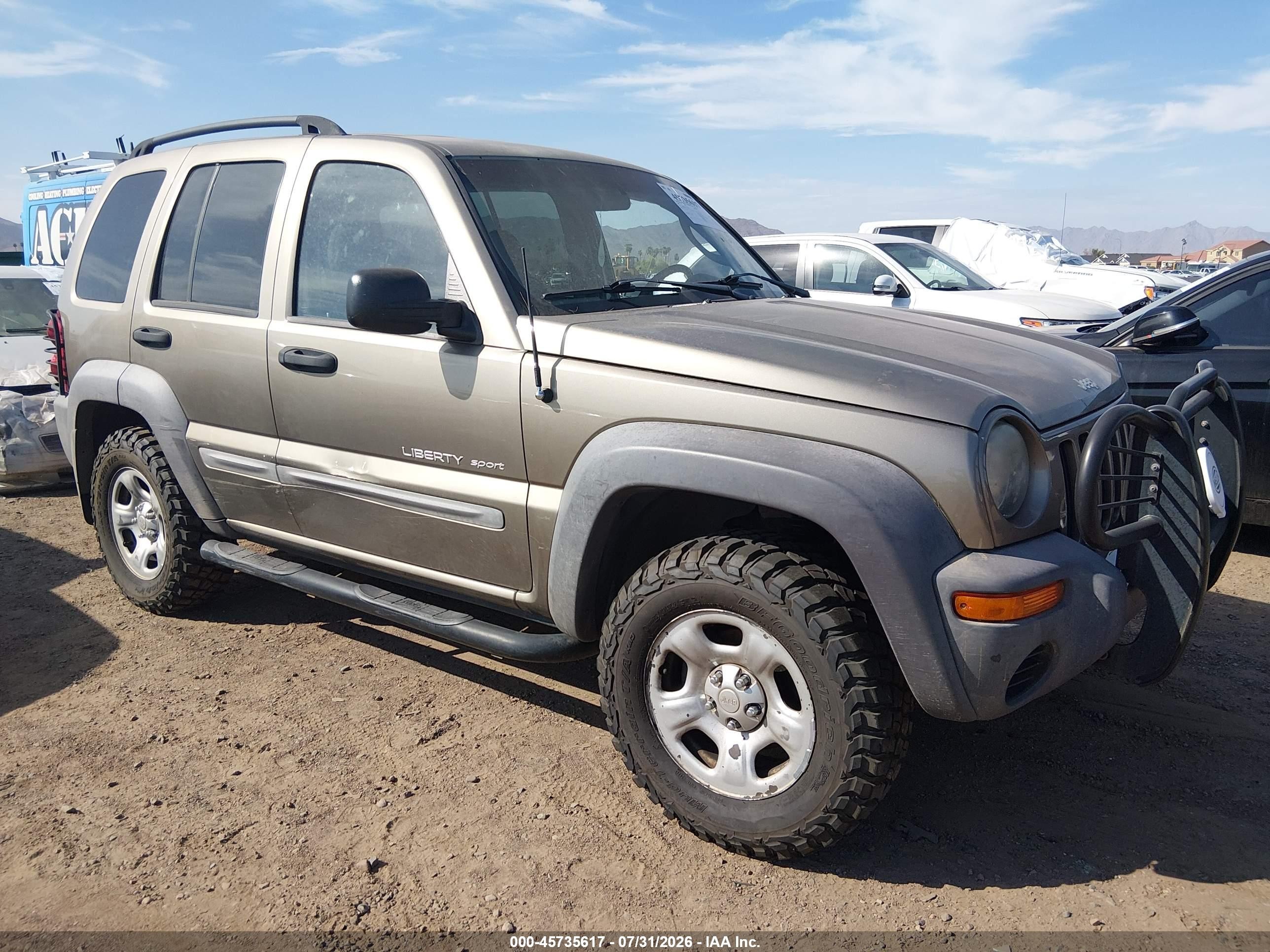 2003 Jeep Liberty Sport, VIN 1J4GL48K43W574437 — Обычный износ