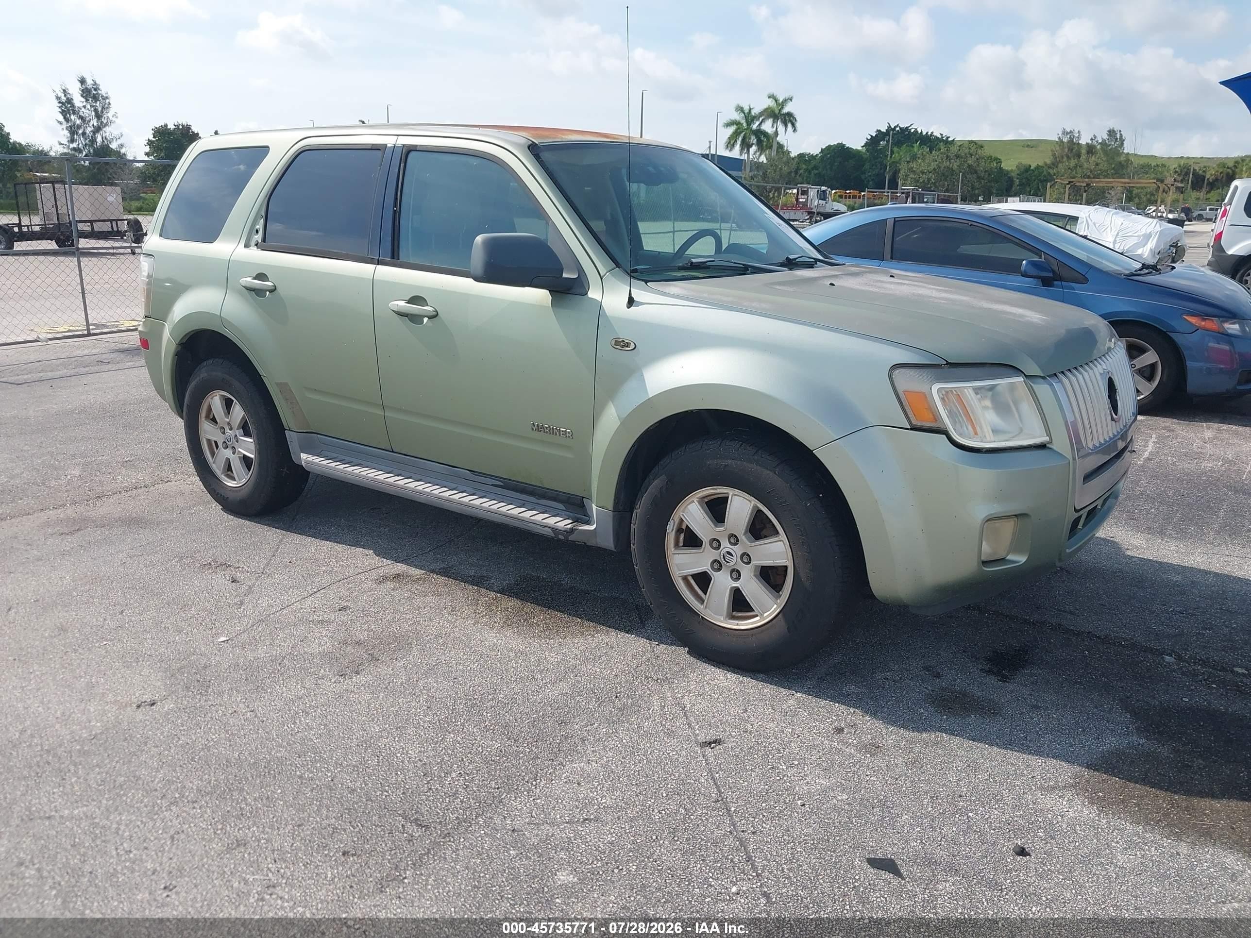 2008 Mercury Mariner, VIN 4M2CU81178KJ03496 — Обычный износ