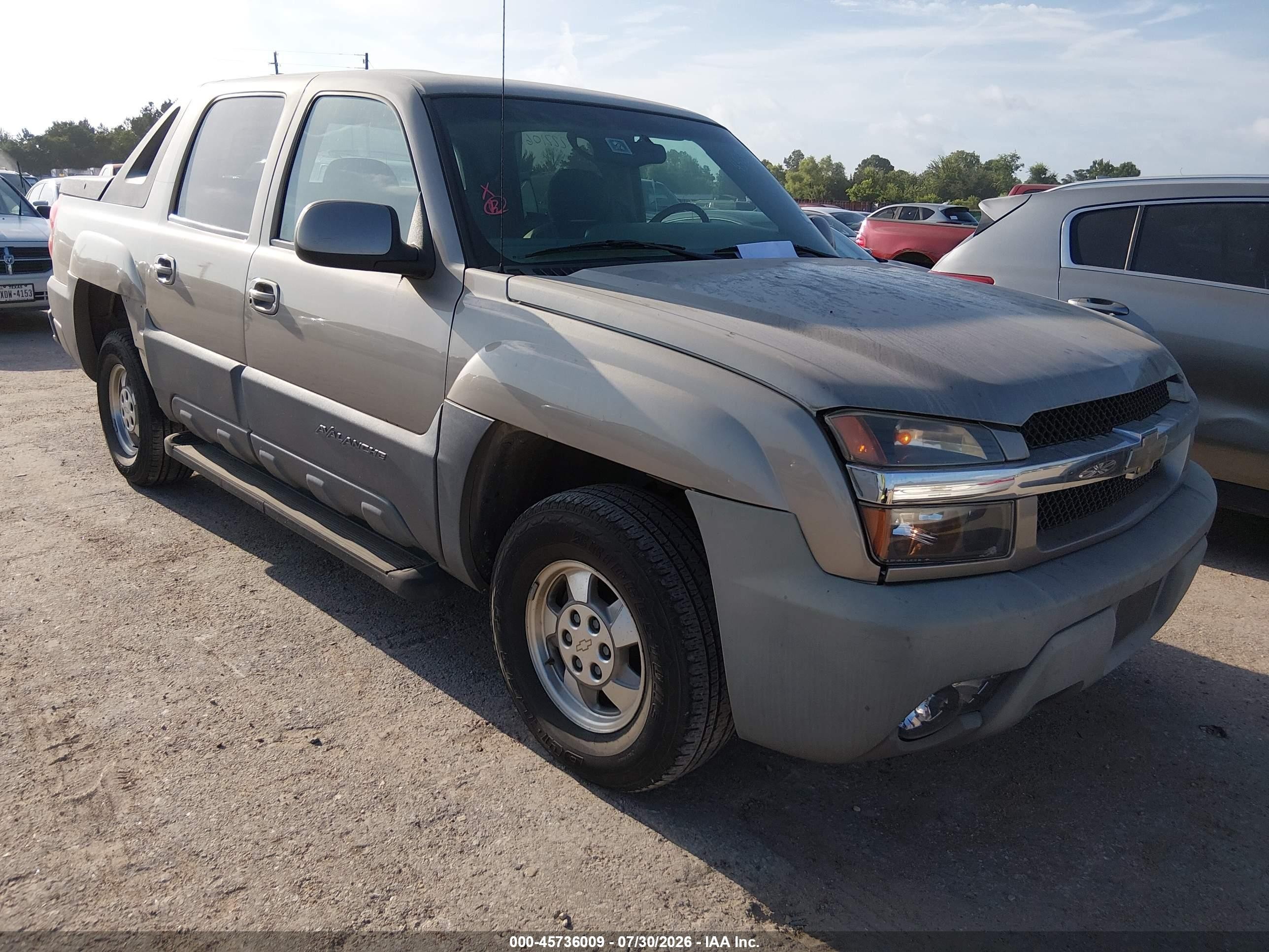 2002 Chevrolet Avalanche, VIN 3GNEC13T82G222106 — Обычный износ
