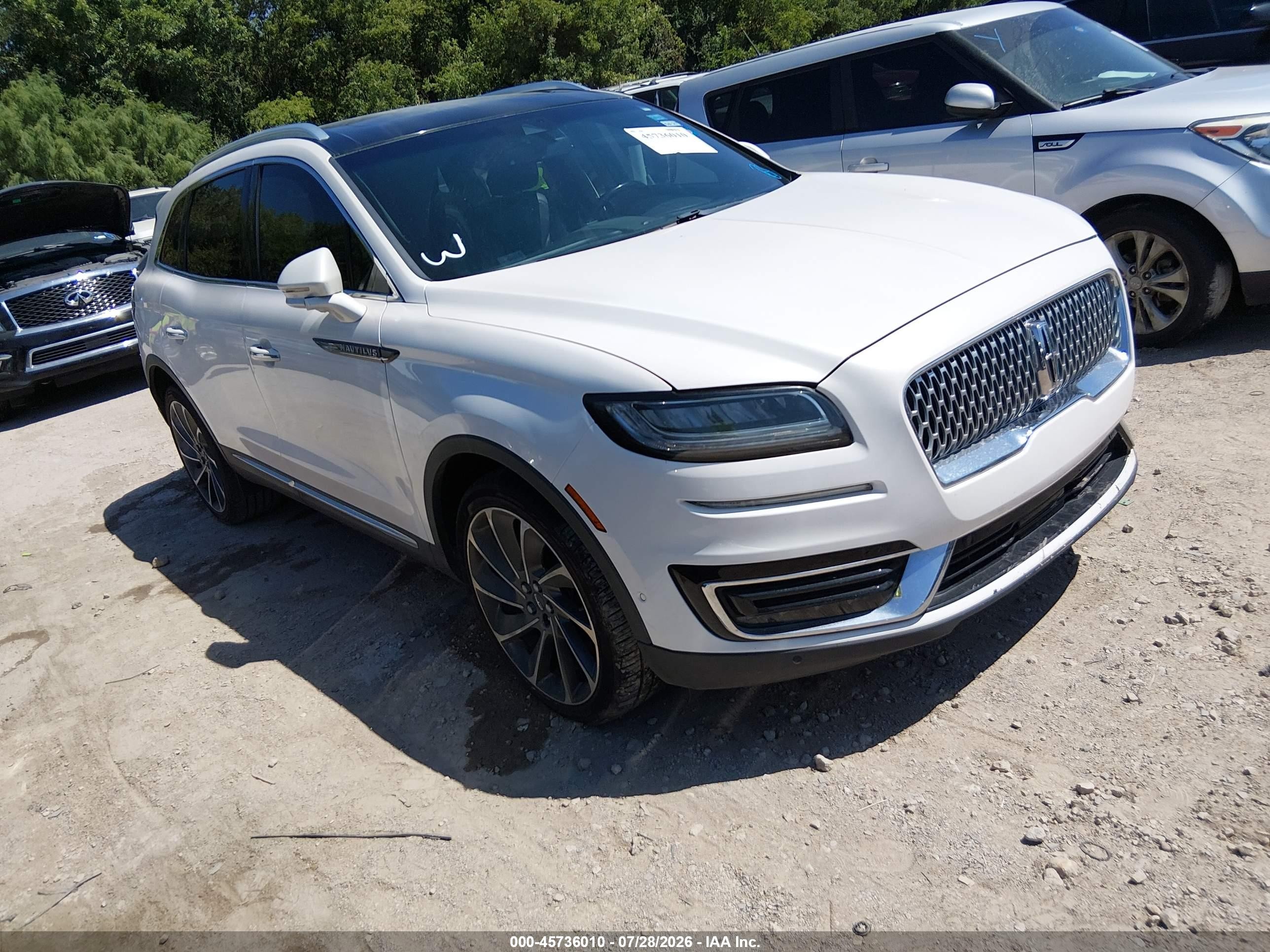 2019 Lincoln Nautilus Reserve, VIN 2LMPJ6L95KBL31392 — Обычный износ