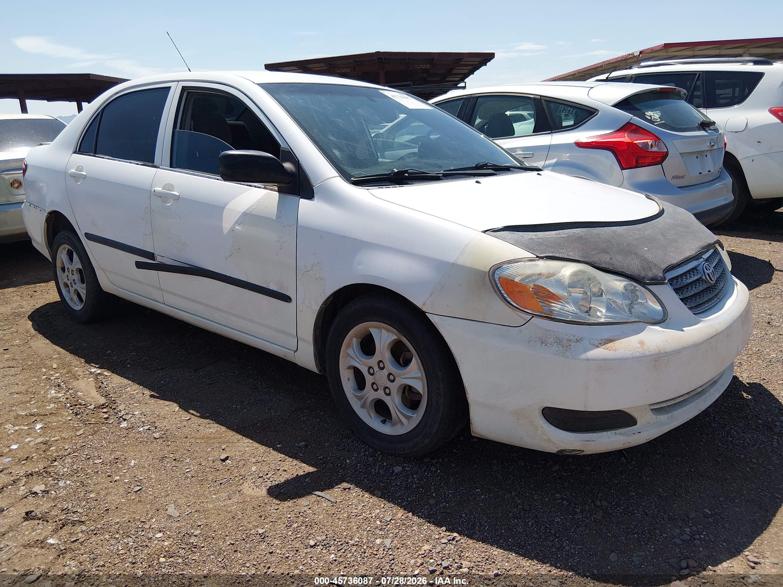 2005 Toyota Corolla CE, VIN JTDBR32EX52067077 — Front end