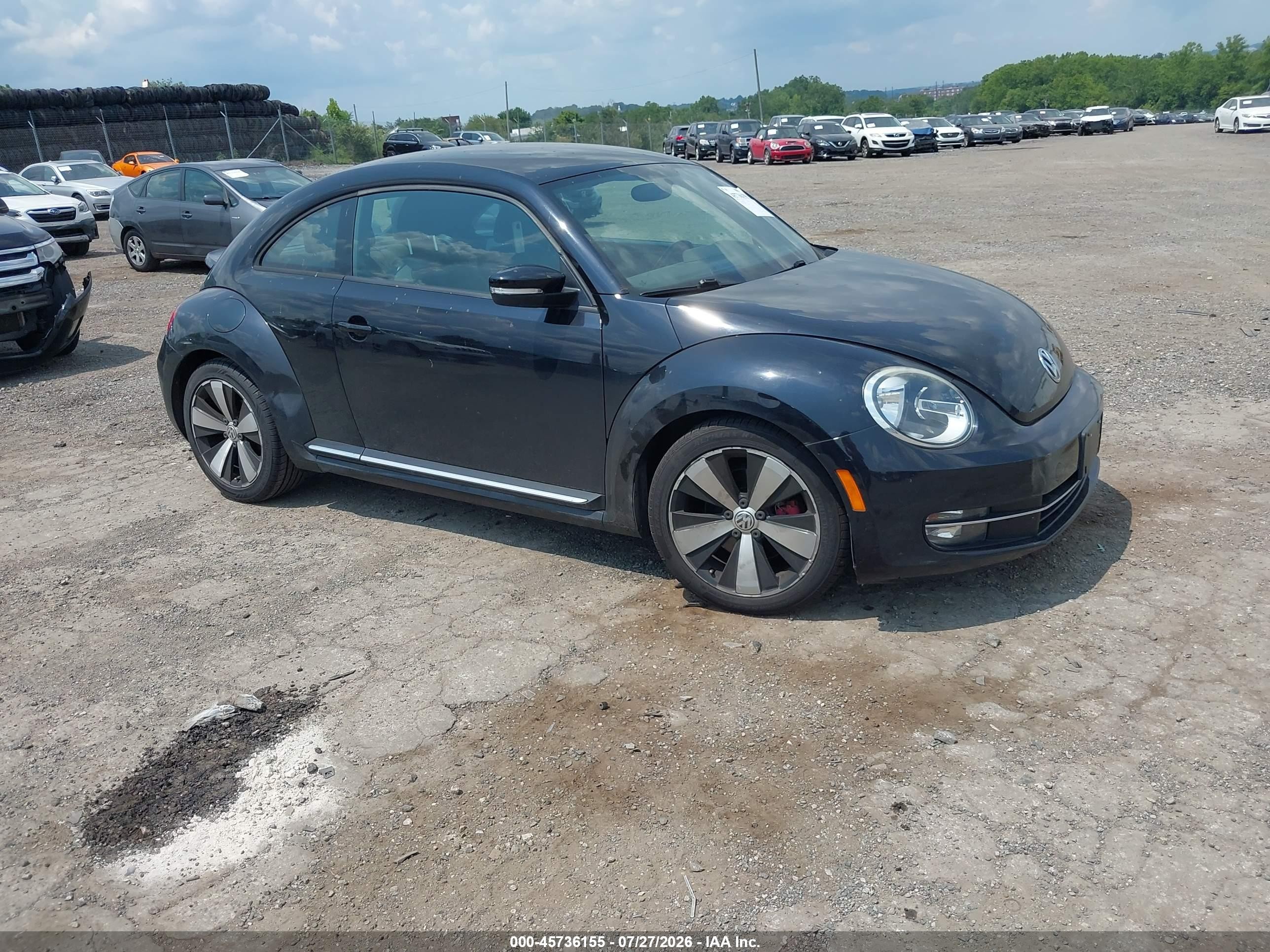 2013 Volkswagen Beetle Turbo, VIN 3VW4A7AT8DM621132 — Normal wear