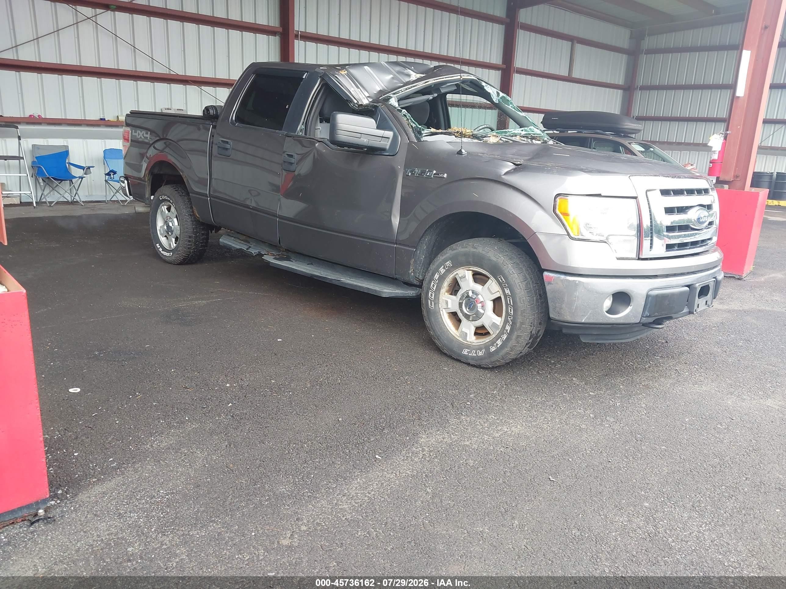 2012 Ford F-150 XLT, VIN 1FTFW1EF2CFC46965 — Roof