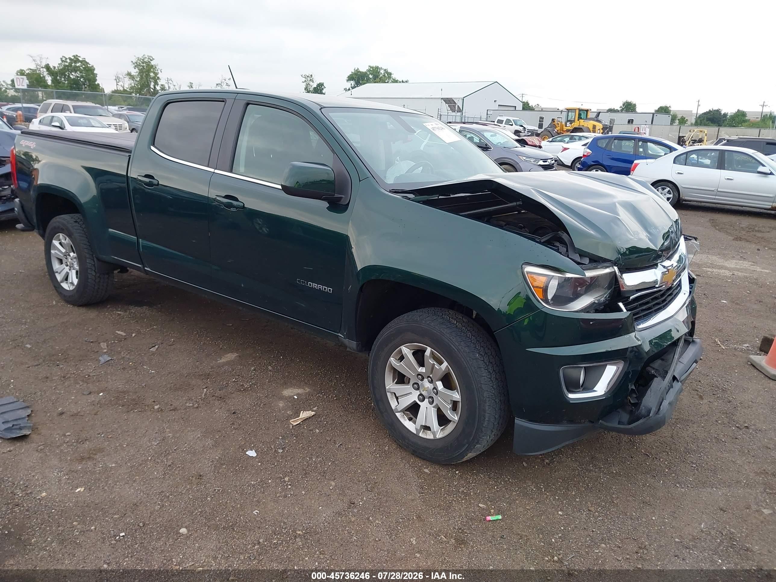 2016 Chevrolet Colorado 4WD LT, VIN 1GCGTCE39G1127456 — Front end