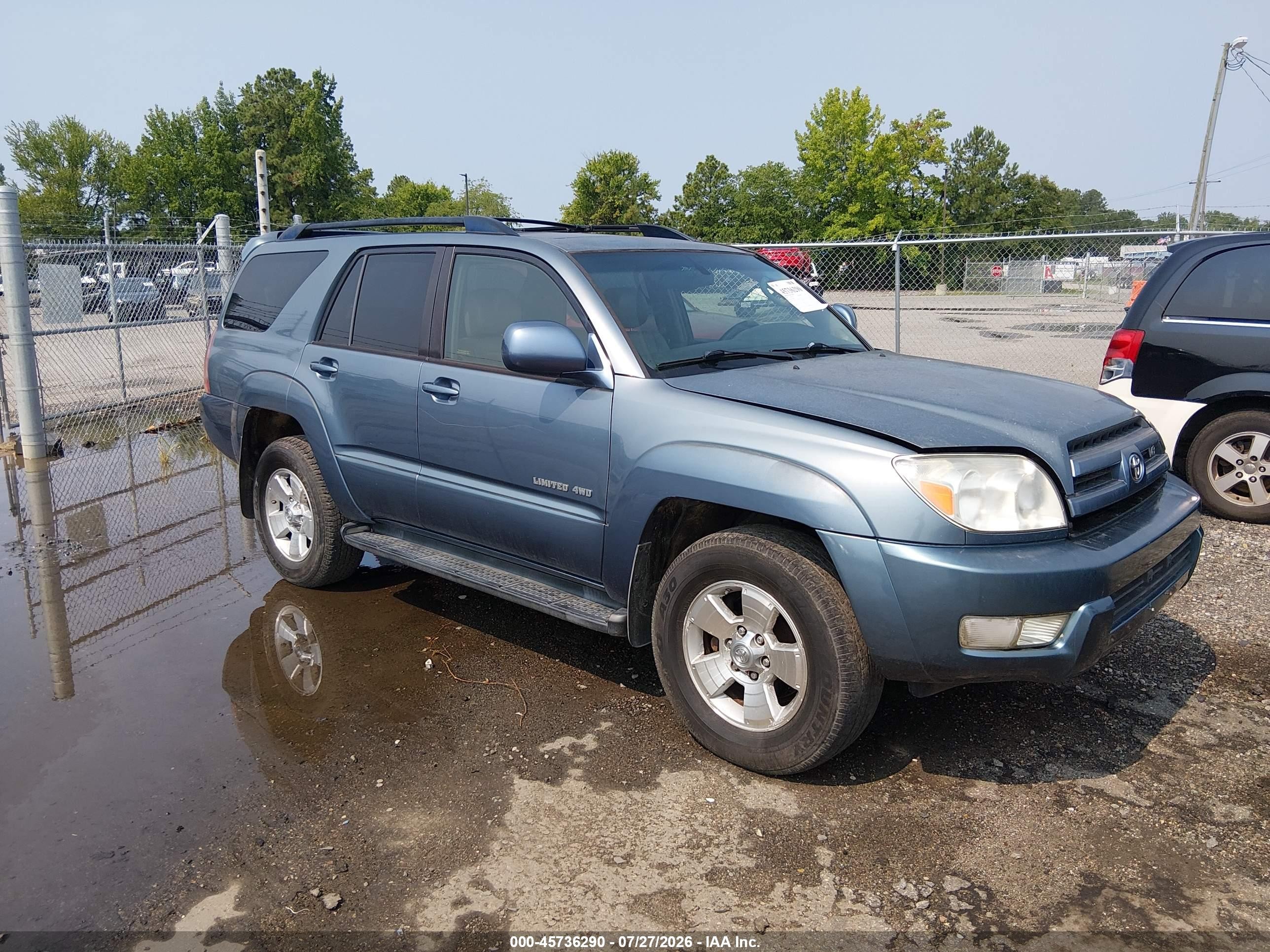 2005 Toyota 4Runner Limited, VIN JTEBT17R958025817 — Повреждение рамы