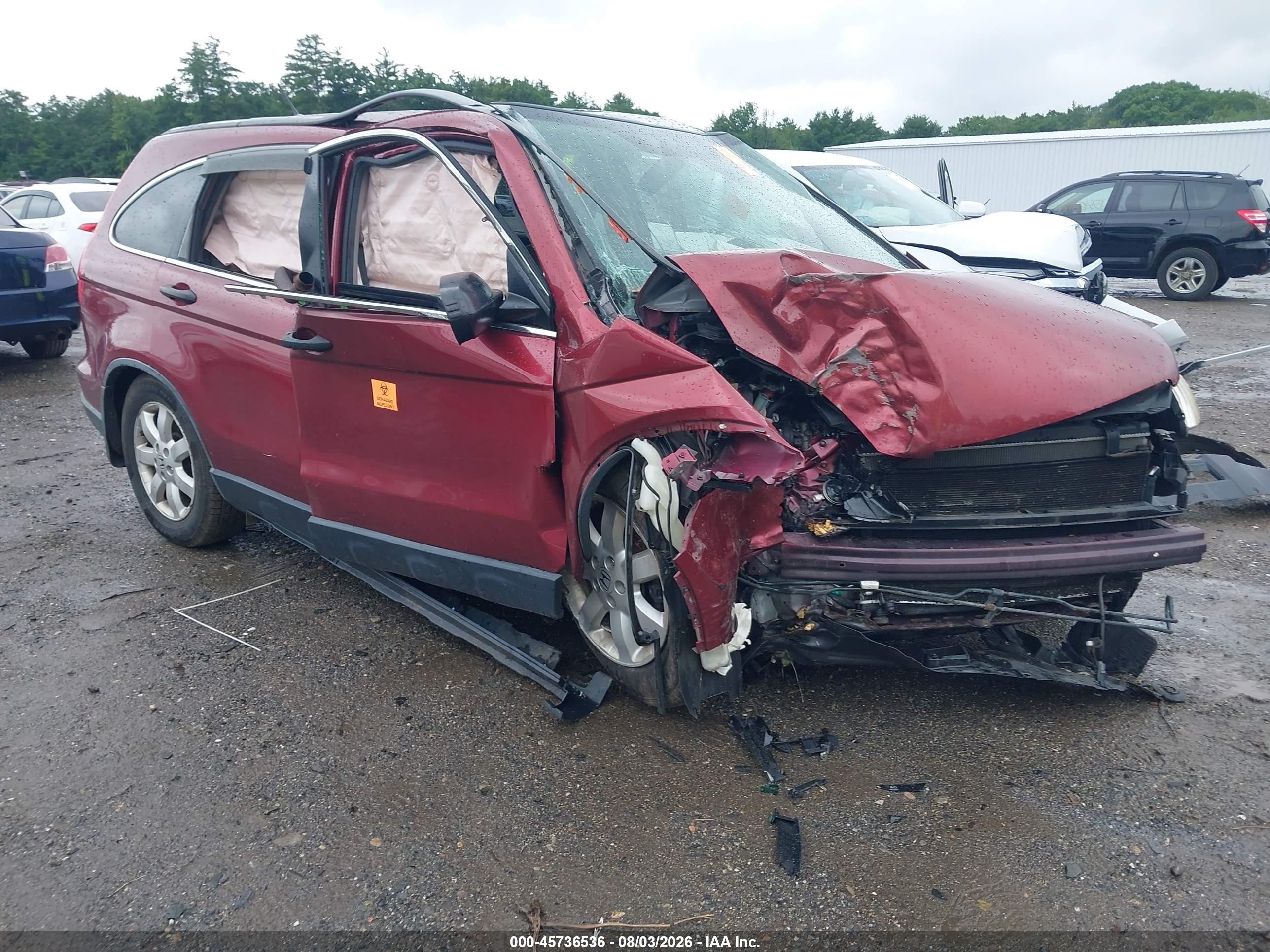 2007 Honda CR-V EX, VIN JHLRE48517C107277 — Front end