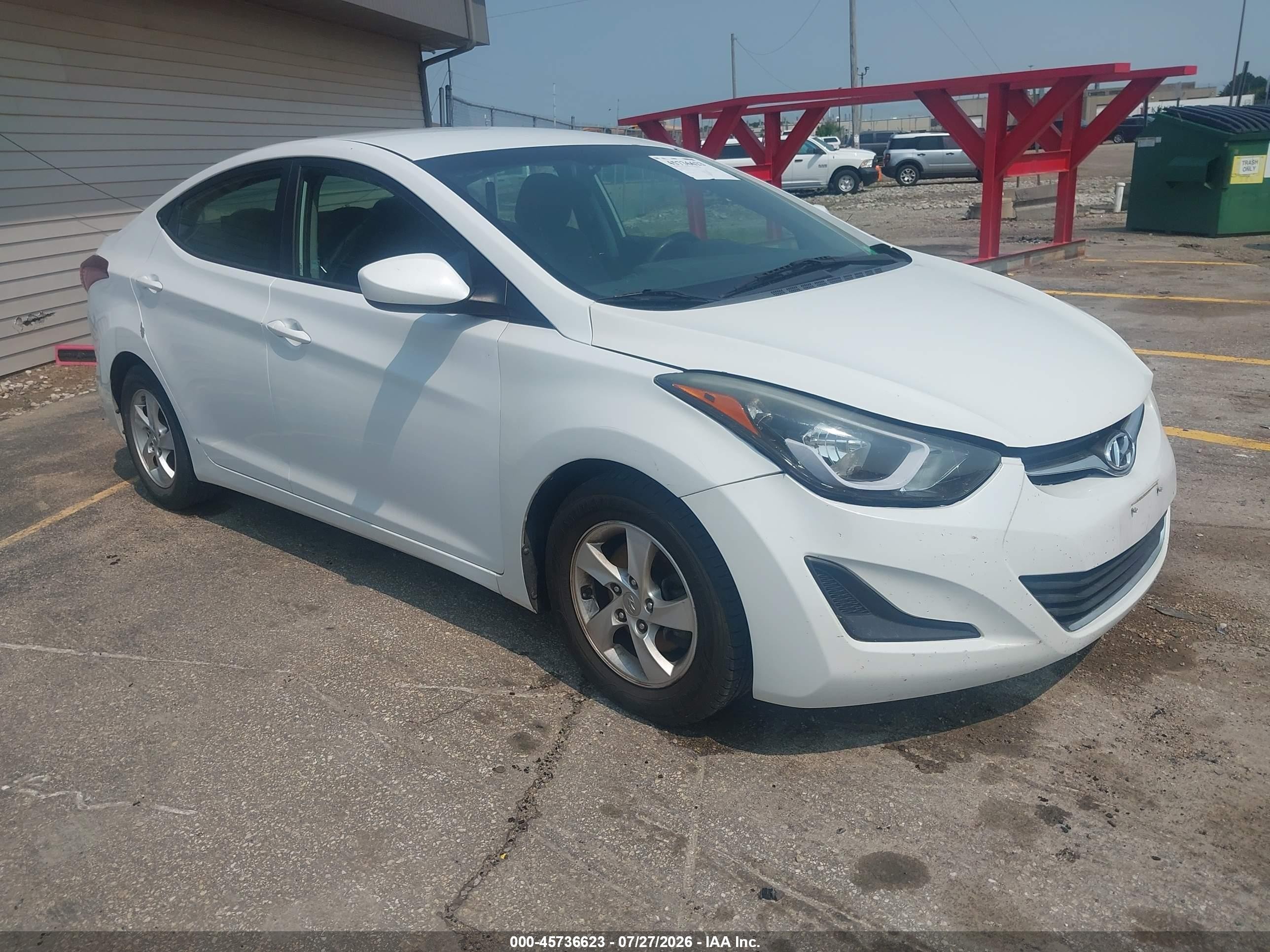 2015 Hyundai Elantra SE, VIN 5NPDH4AE3FH647760 — Front end