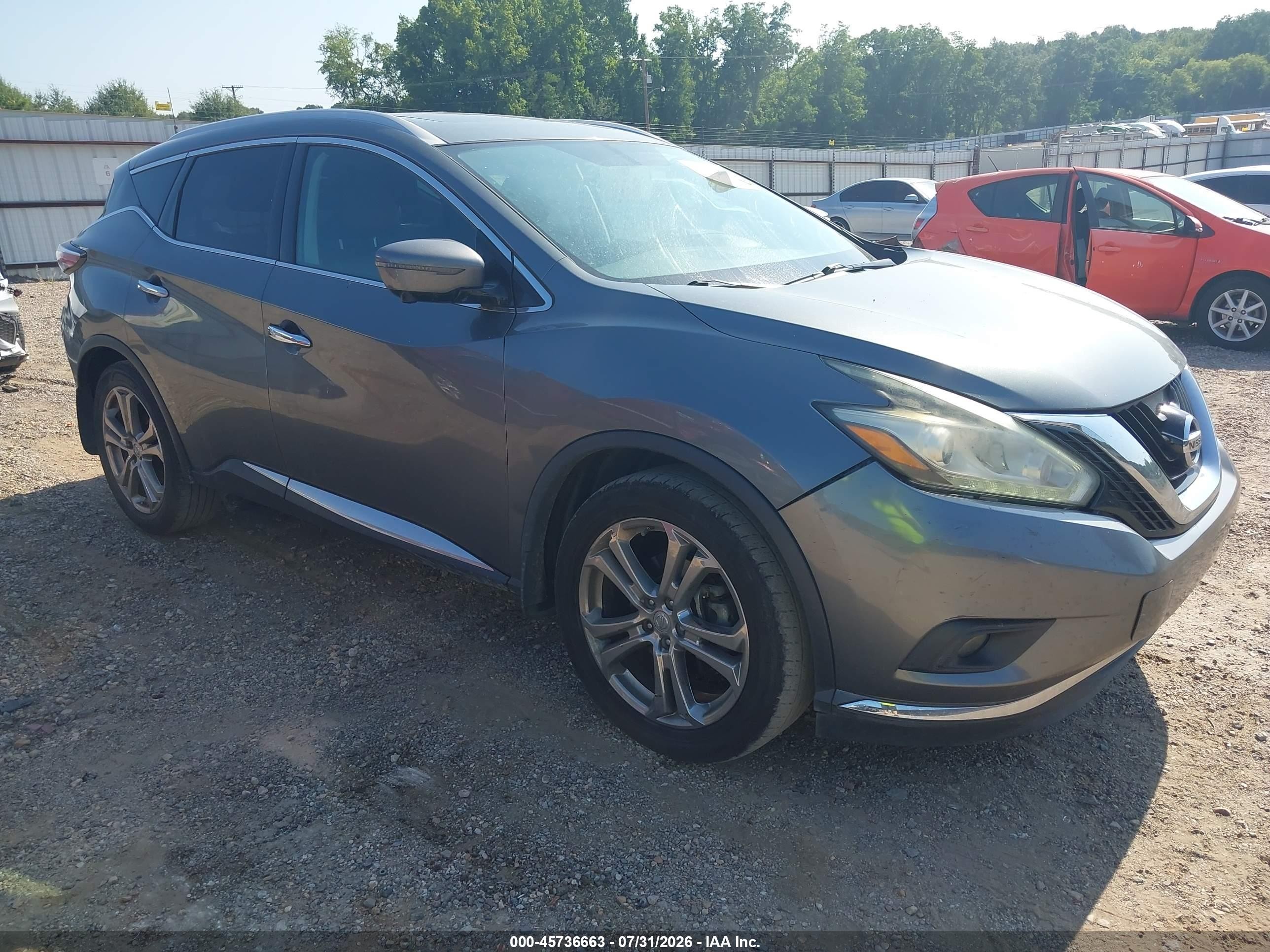 2015 Nissan Murano S, VIN 5N1AZ2MG0FN285691 — Normal wear