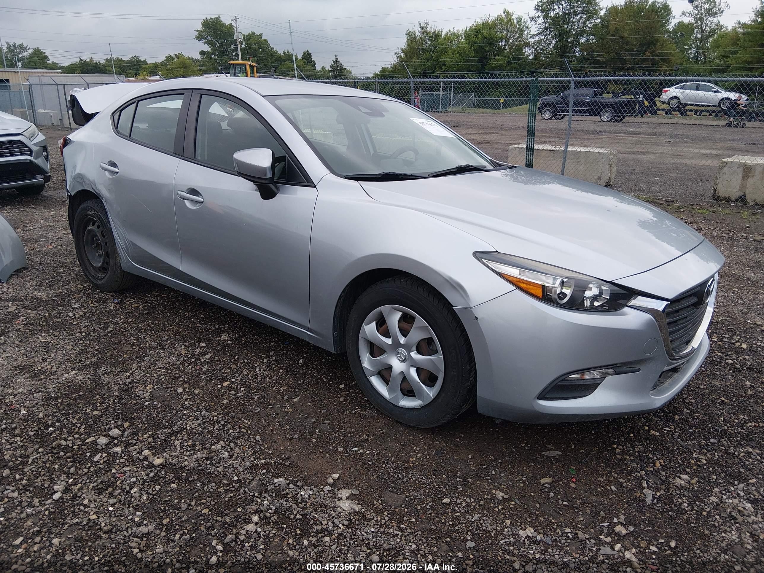 2018 Mazda 3 Sport, VIN 3MZBN1U76JM190941 — Rear end