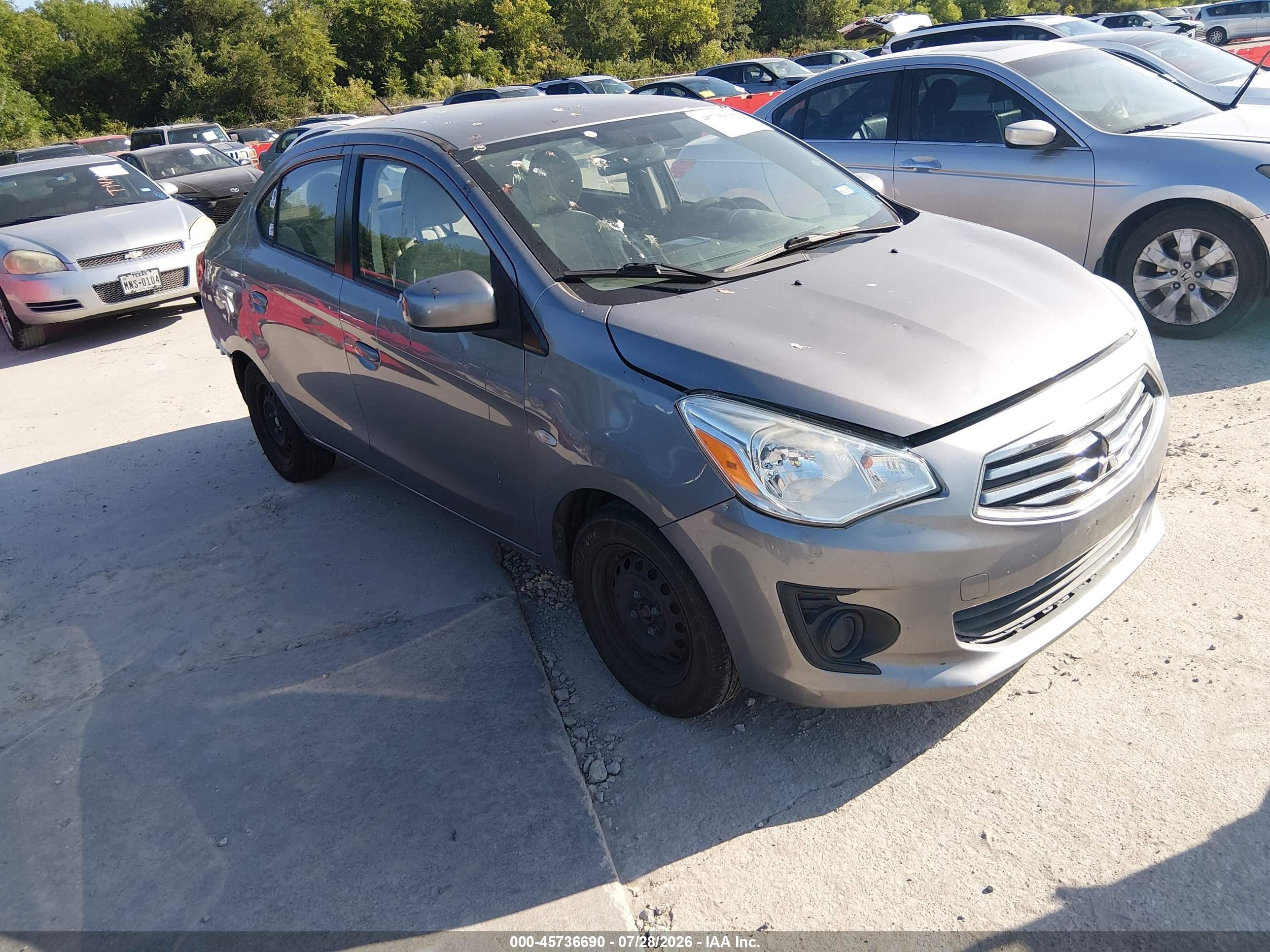 2017 Mitsubishi Mirage ES, VIN ML32F3FJ6HHF20263 — Normal wear