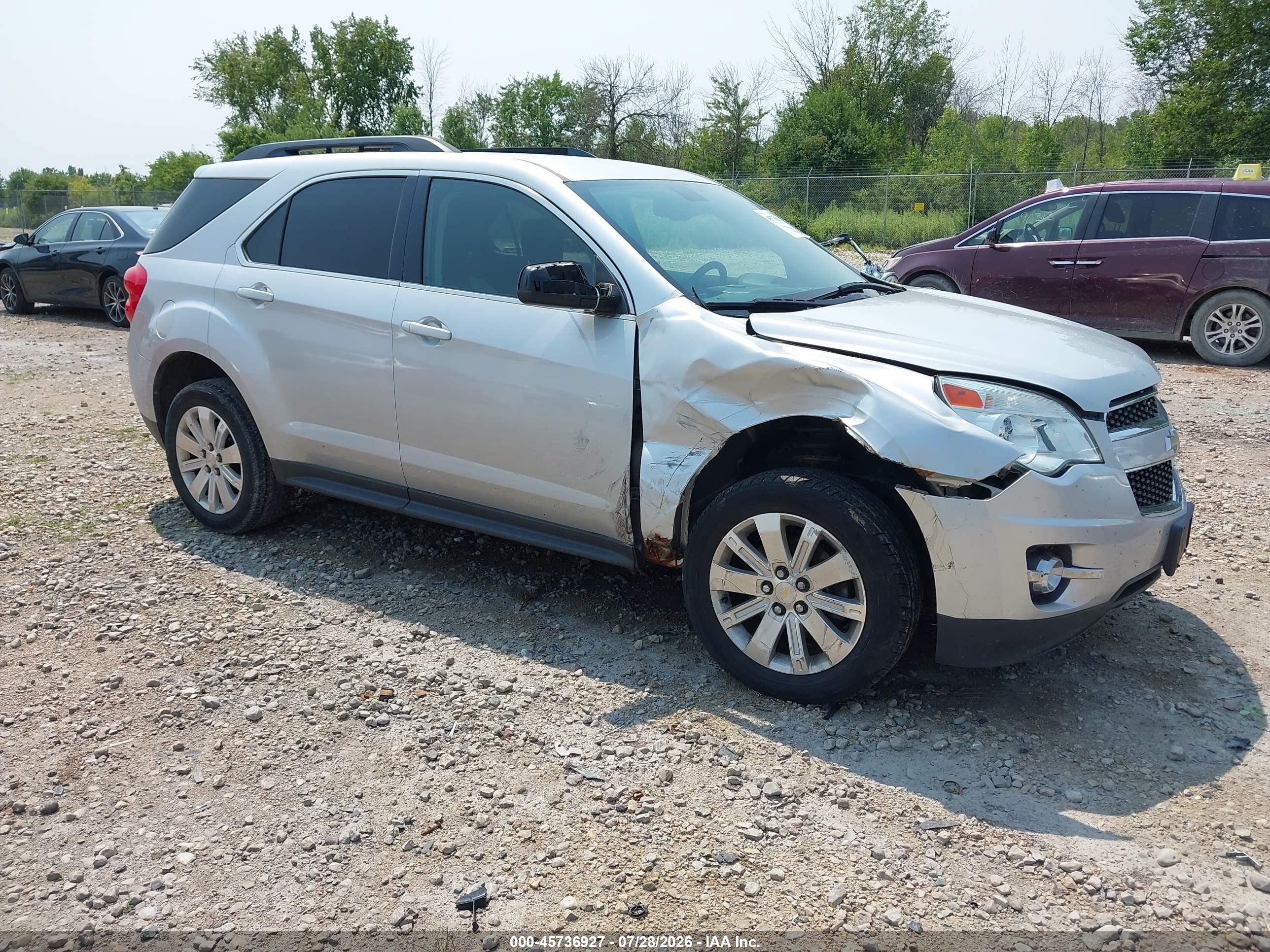 2011 Chevrolet Equinox 2LT, VIN 2GNALPEC4B1182629 — Front end