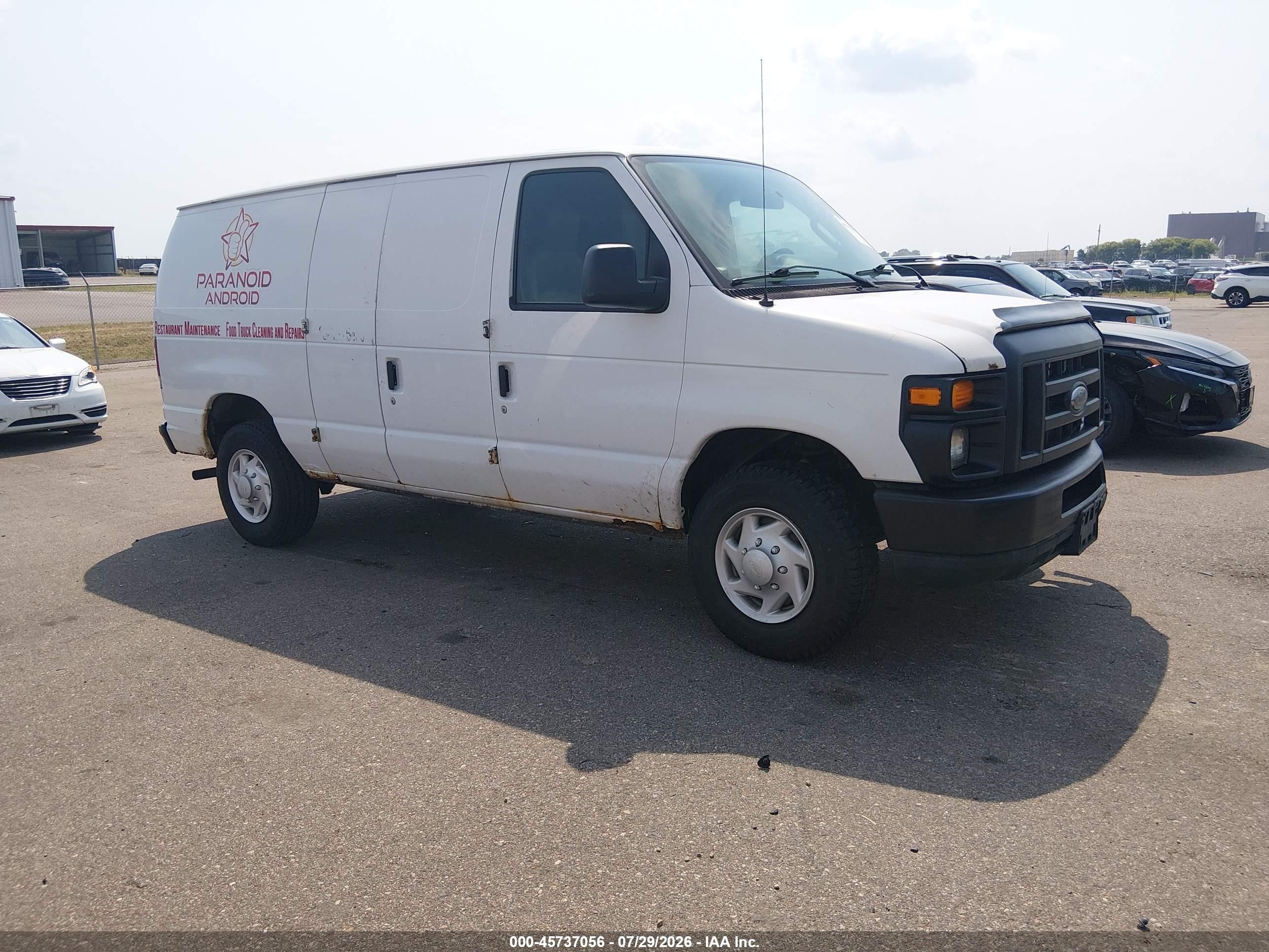 2011 Ford Econoline Cargo Commercial, VIN 1FTNE2EW3BDA08704 — Front end
