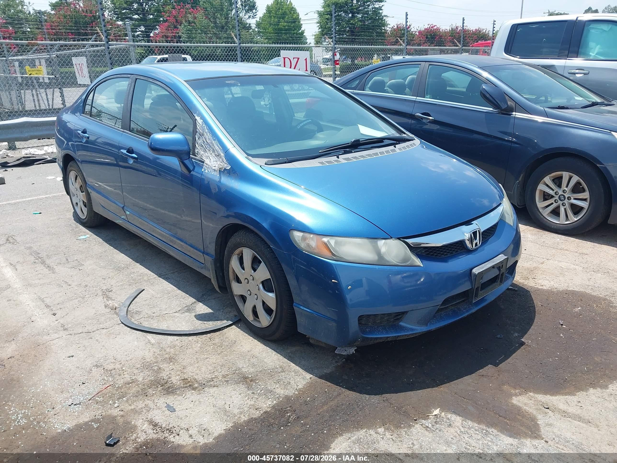 2009 Honda Civic LX, VIN 1HGFA16539L017419 — Repossession