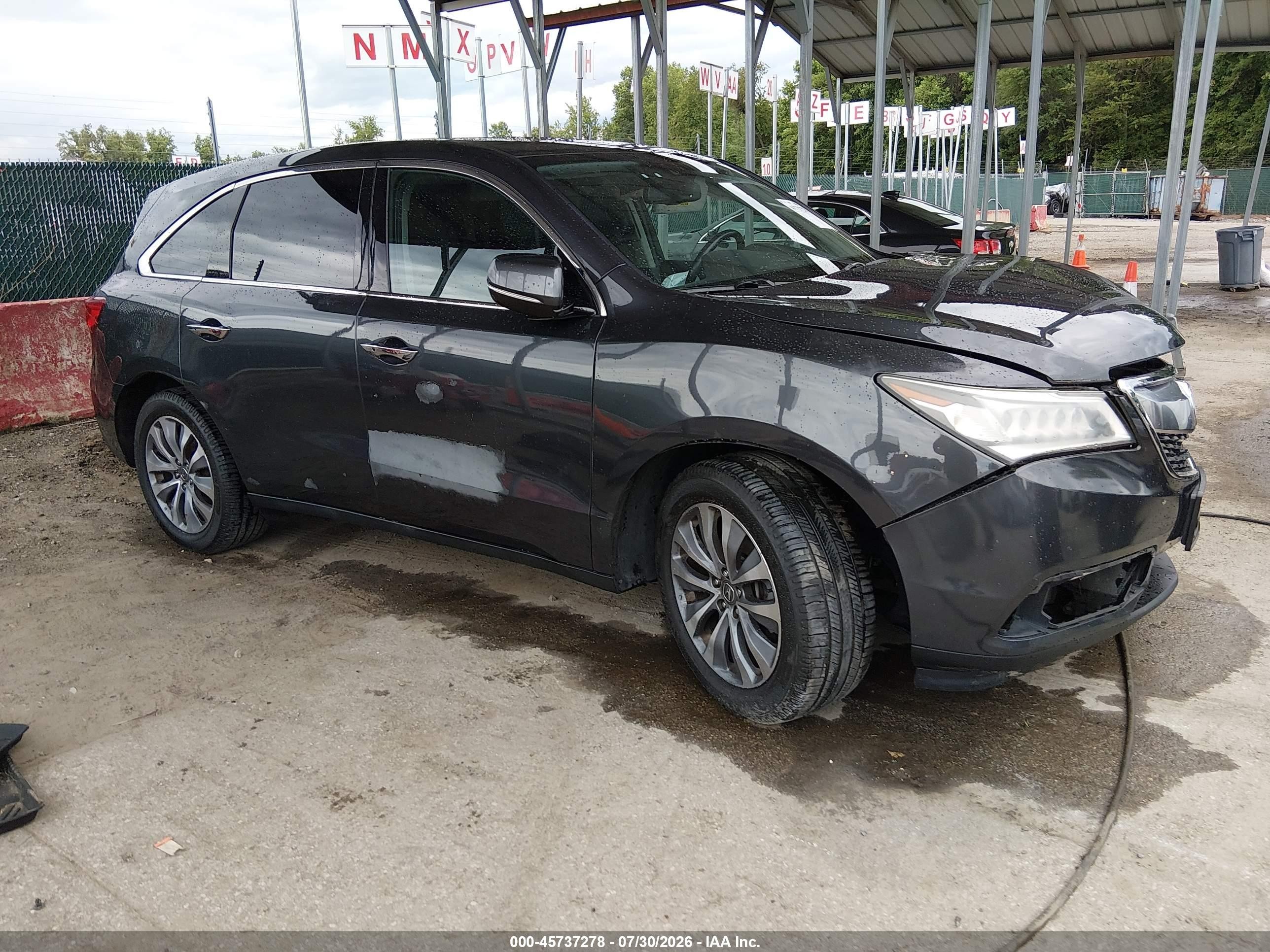 2014 Acura MDX Technology, VIN 5FRYD4H65EB010067 — Front end