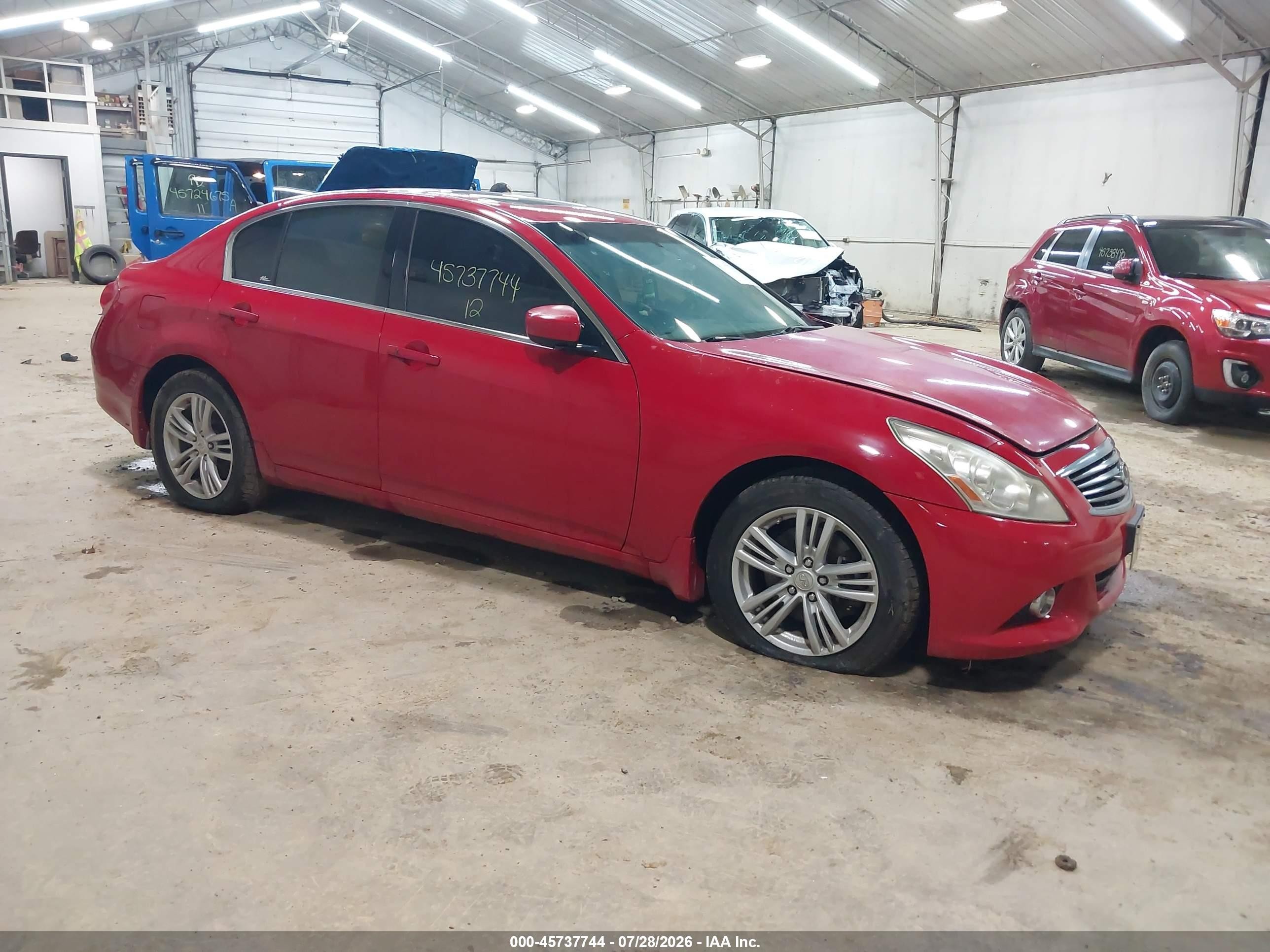 2012 Infiniti G37 x, VIN JN1CV6AR3CM671905 — Normal wear
