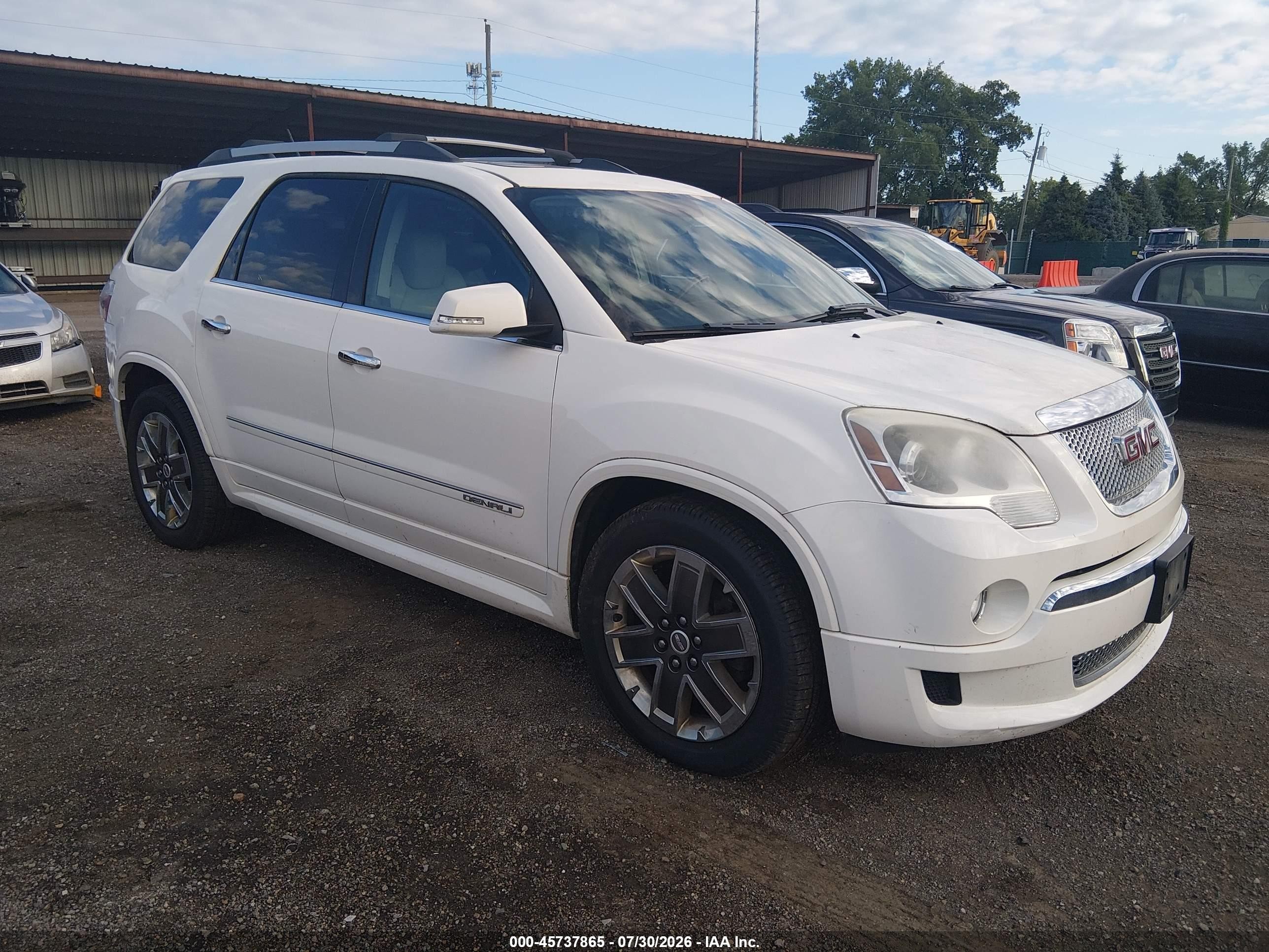 2012 GMC Acadia Denali, VIN 1GKKVTED4CJ151160 — Обычный износ