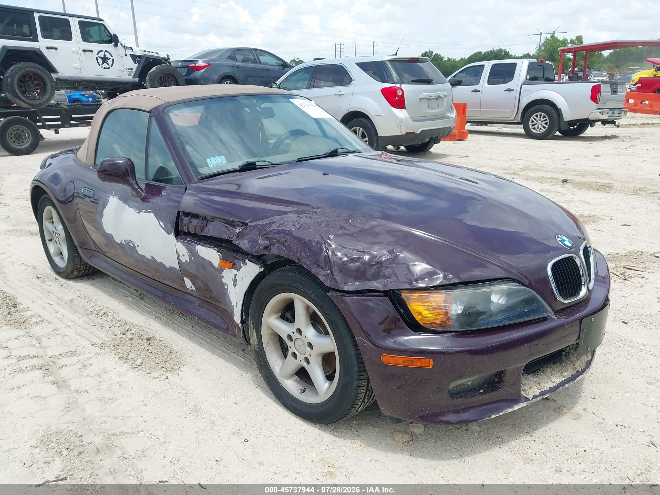 1998 BMW 3 Series Z3 2.8, VIN 4USCJ3325WLB62204 — Normal wear