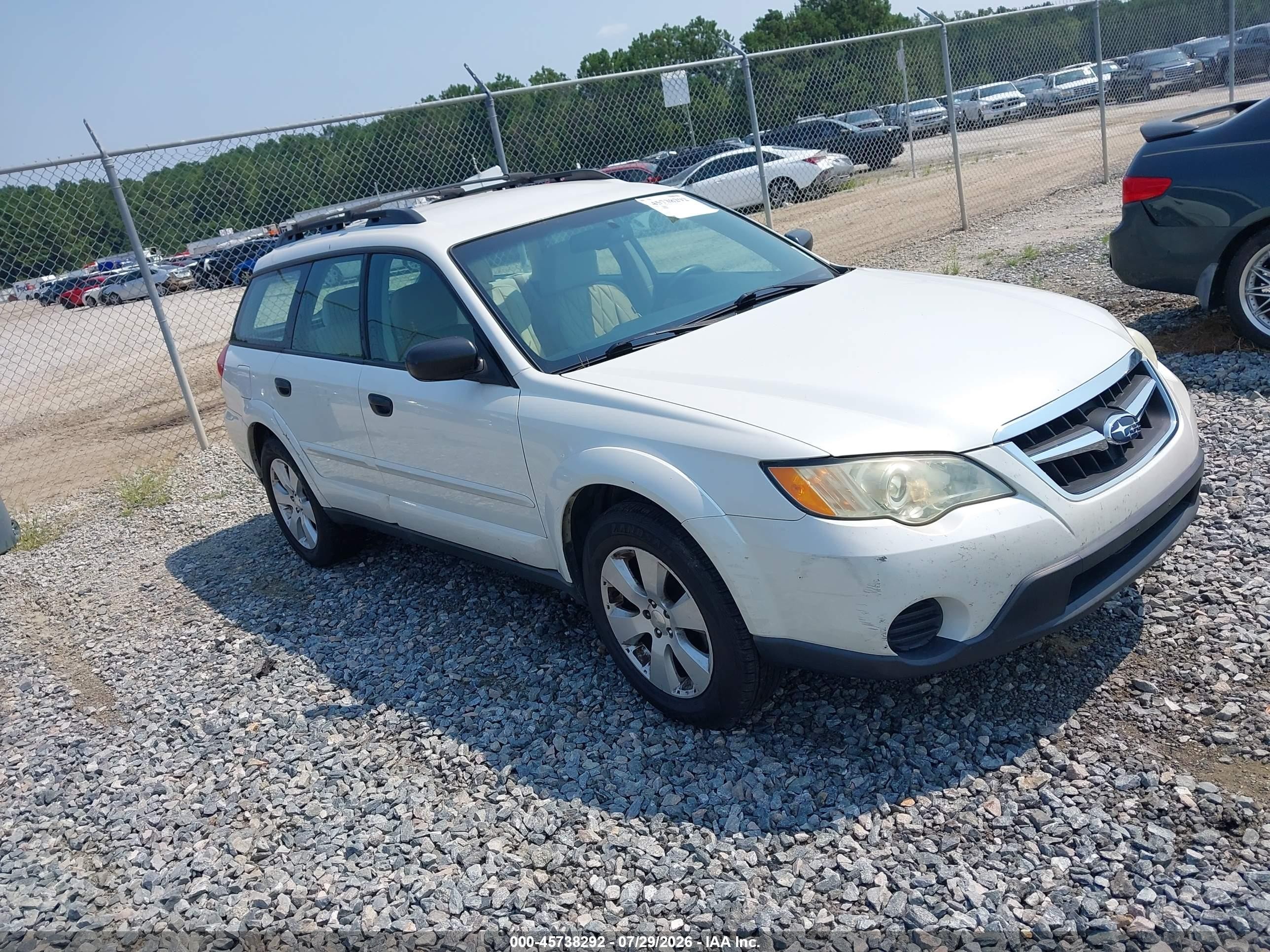 2009 Subaru Outback, VIN 4S4BP60C097340055 — Перед
