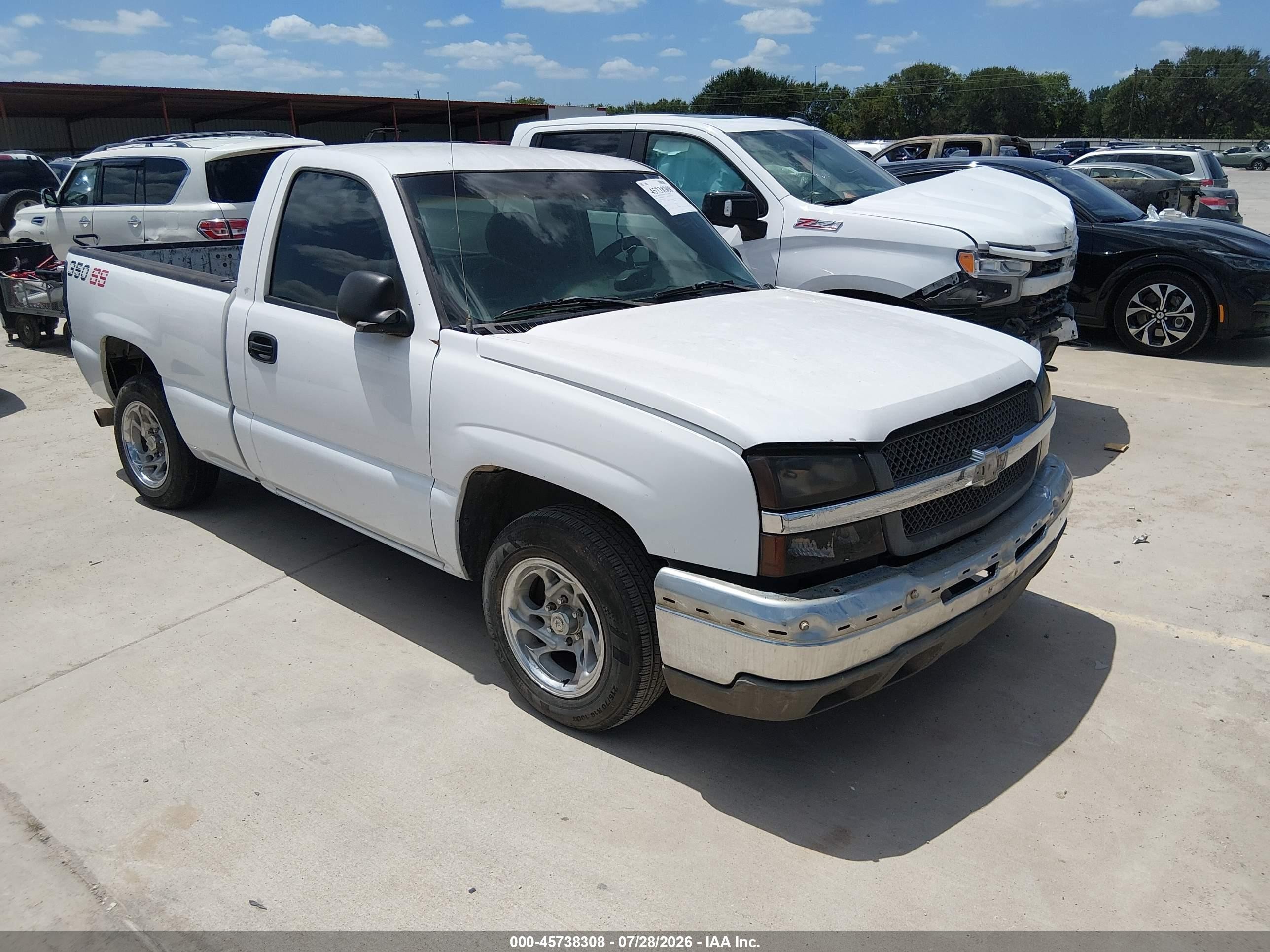 2003 Chevrolet Silverado 1500 Work Truck, VIN 1GCEC14X53Z318447 — Бок