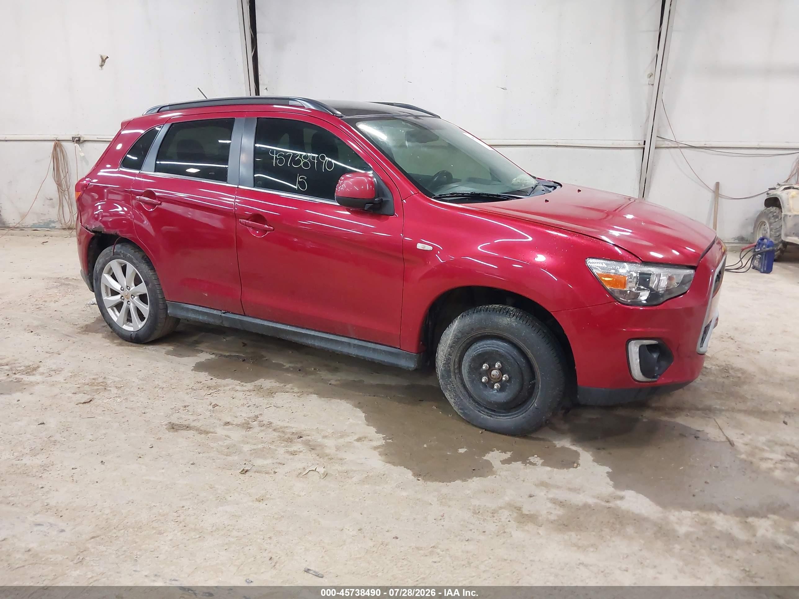 2015 Mitsubishi Outlander SE, VIN 4A4AR4AU6FE023743 — Обычный износ