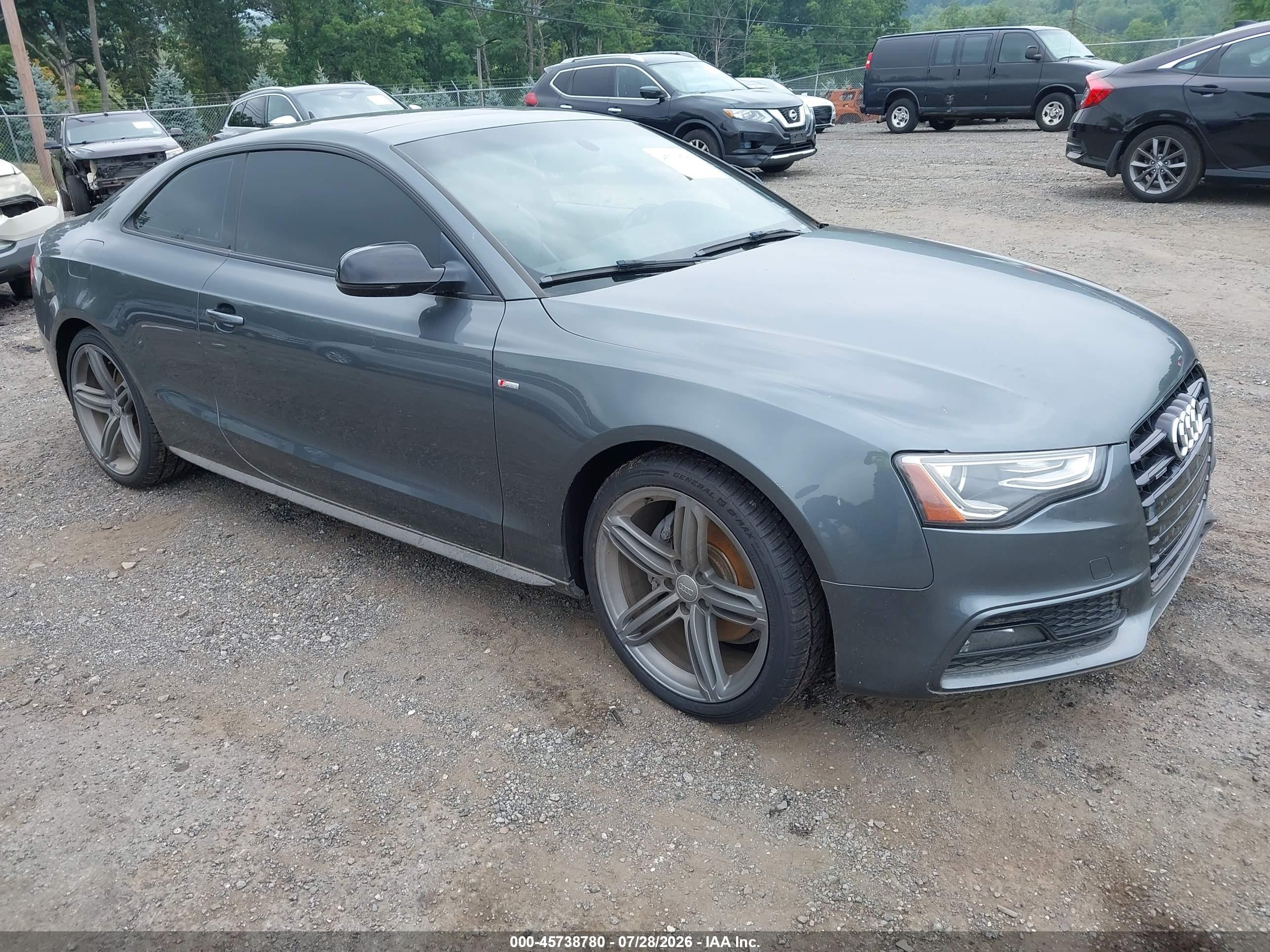 2014 Audi A5 Premium Plus, VIN WAUMFAFR8EA025691 — Water / flood