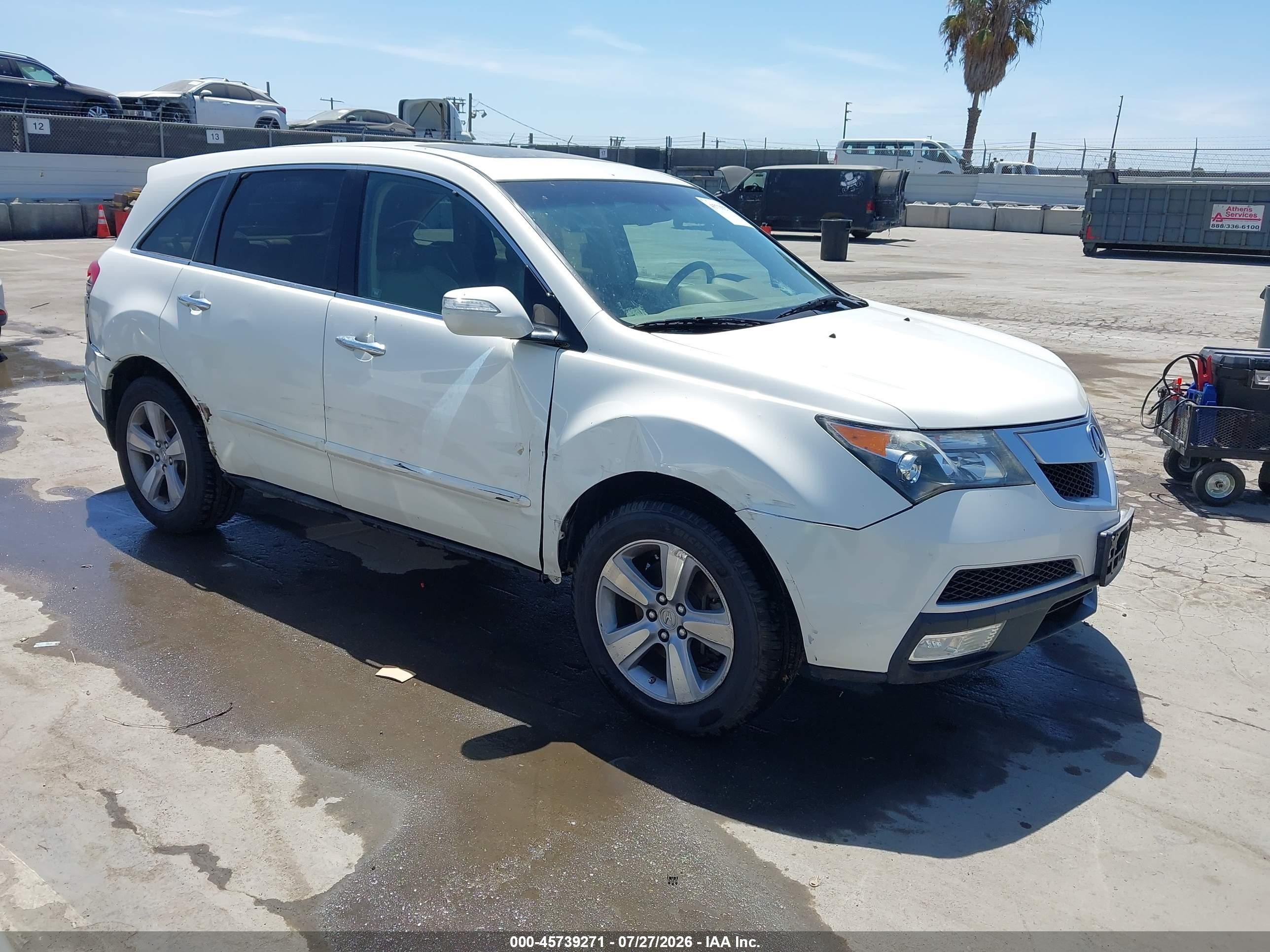 2012 Acura MDX Technology, VIN 2HNYD2H36CH504757 — Normal wear