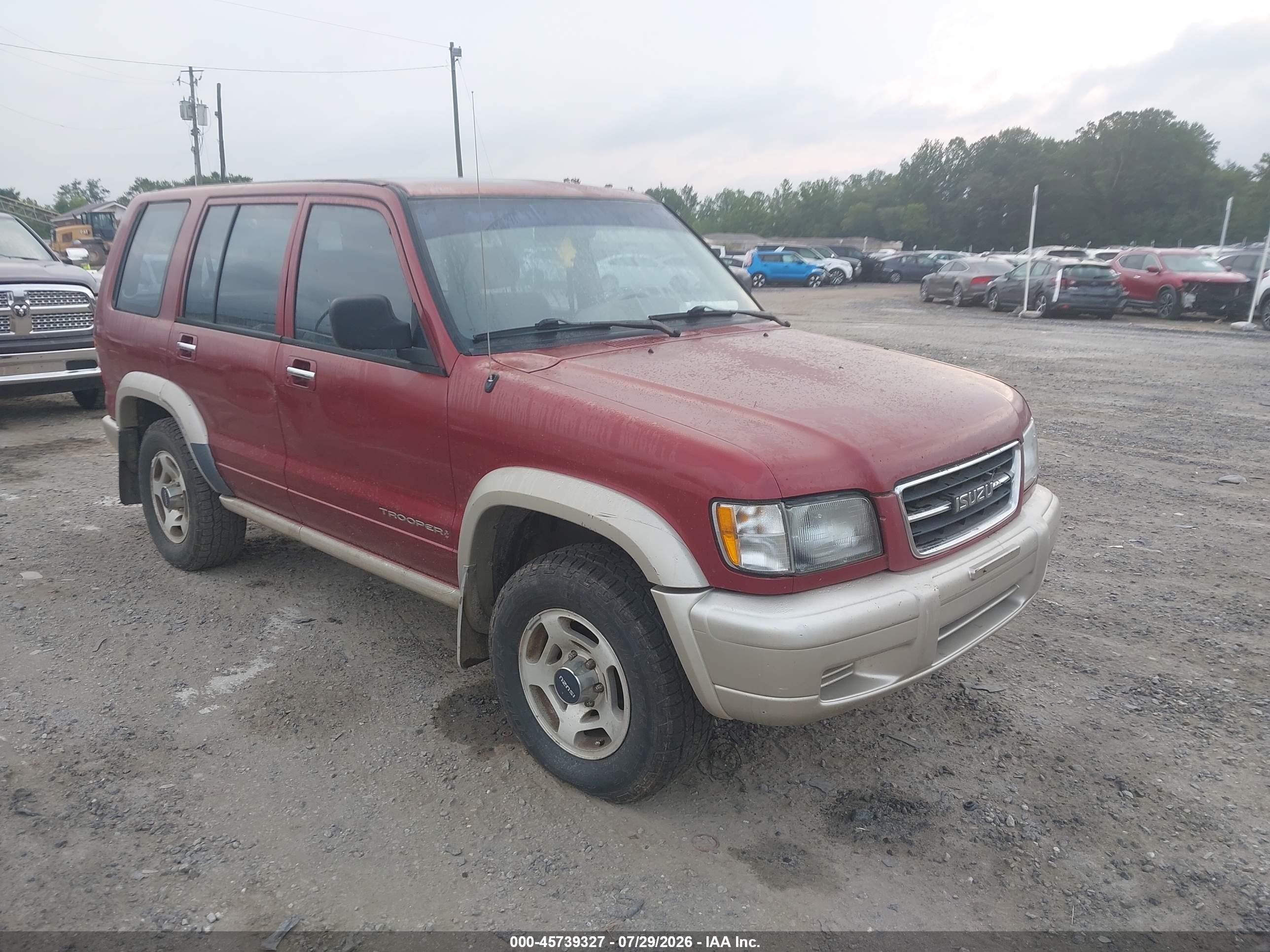 1998 Isuzu Trooper S, VIN JACDJ58X3W7903738 — Обычный износ