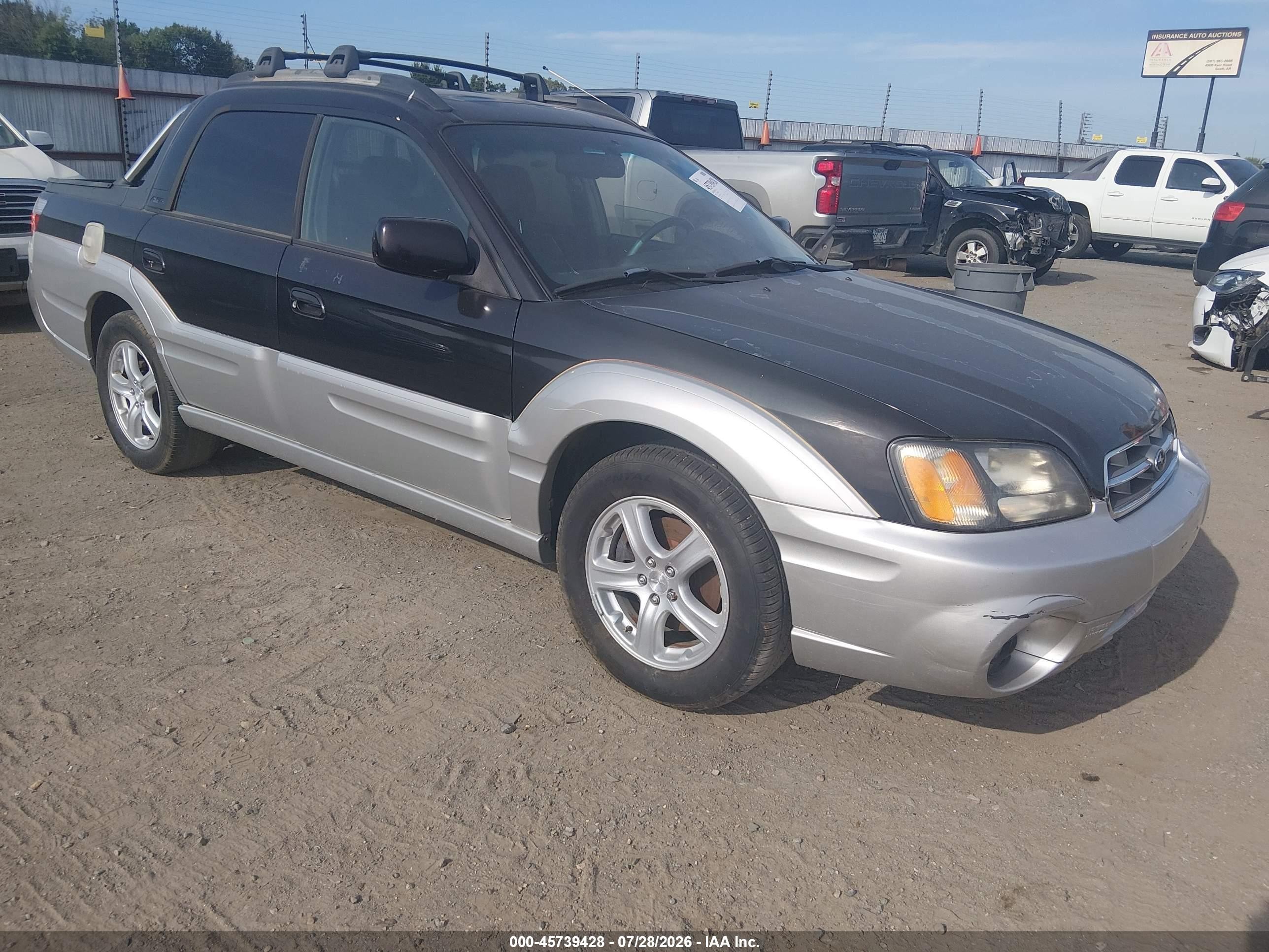 2003 Subaru Baja, VIN 4S4BT61C837103122 — Front end