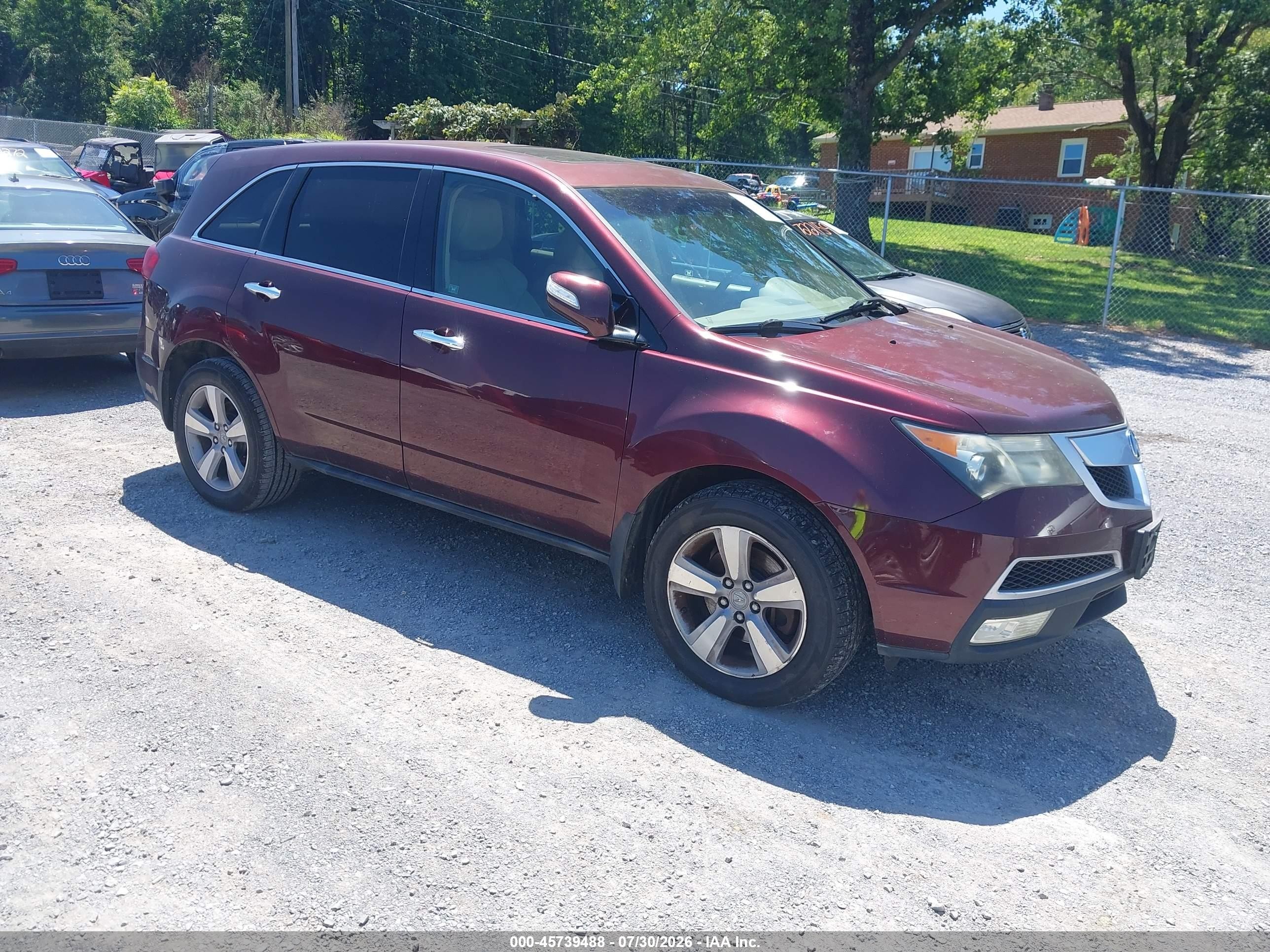 2012 Acura MDX, VIN 2HNYD2H27CH501065 — Normal wear
