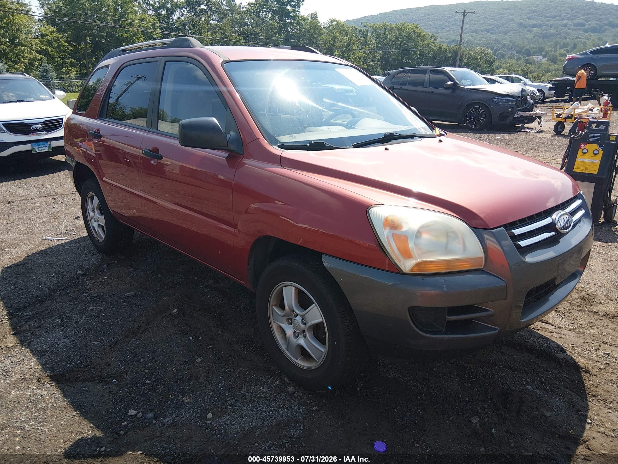 2007 Kia Sportage LX, VIN KNDJF724277429914 — Normal wear